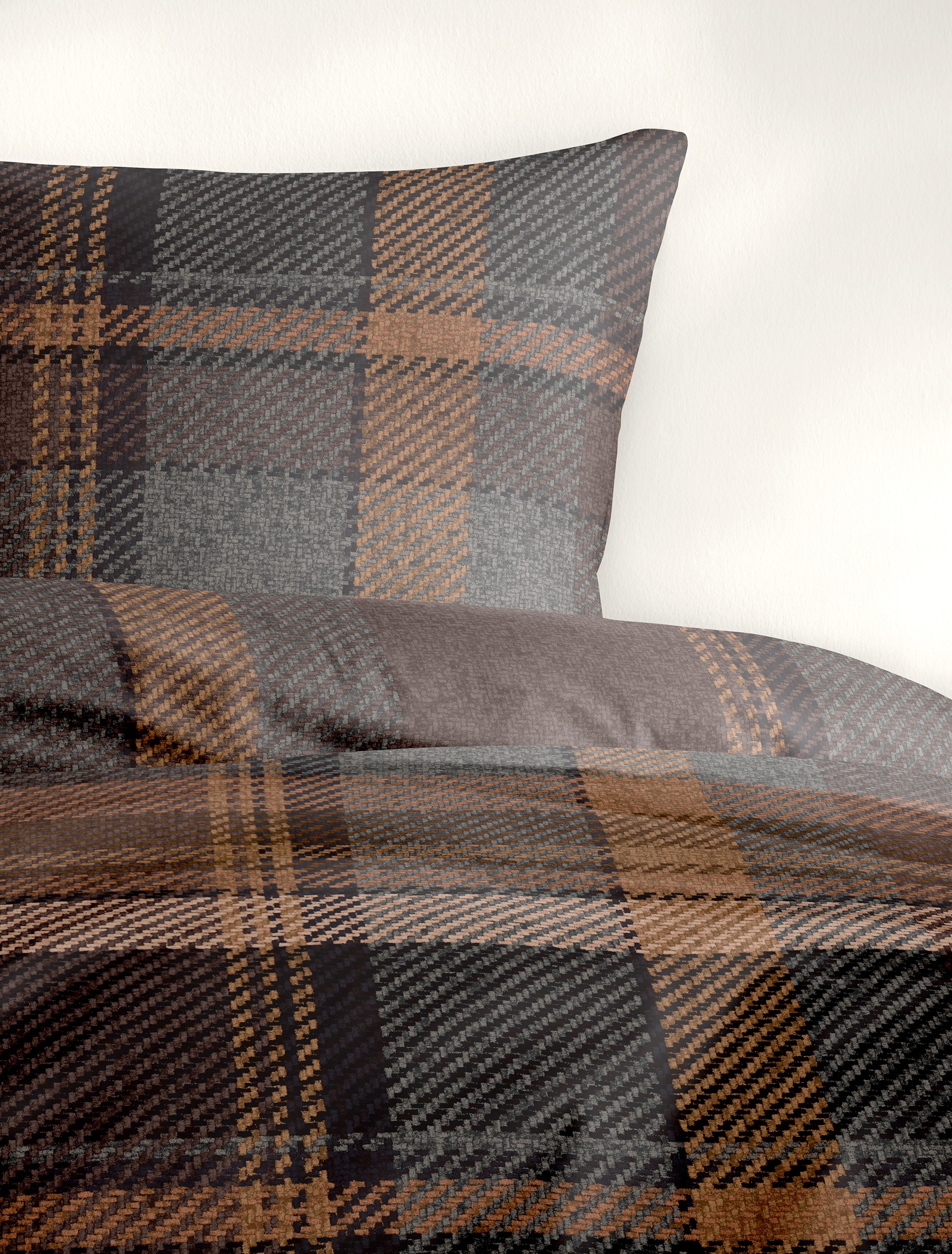 Thumbnail - BIERBAUM Bettwäsche "4046" 2 Stk. tlg. in Renforcé und Biber aus 100% Baumwolle, kuschelig weich