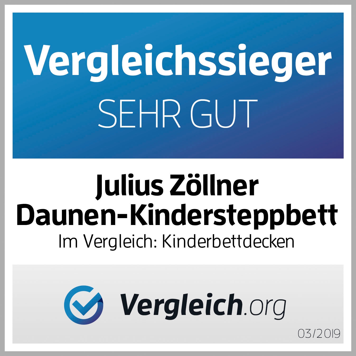 Julius Zöllner Daunenbettdecke »Daunen-Ganzjahressteppbett«, warm, Füllung 90% Entendaune, 10% Entenfedern, (1 St.)