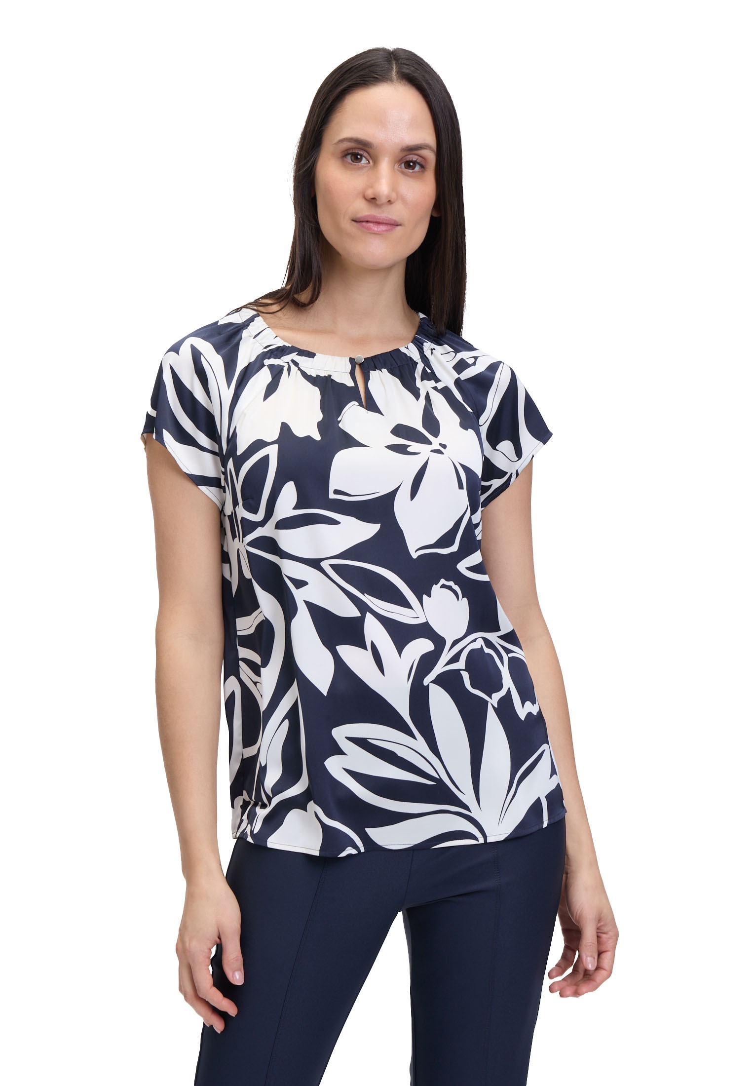 Betty Barclay Schlupfbluse "Betty Barclay Damen Casual-Bluse mit Muster" günstig online kaufen