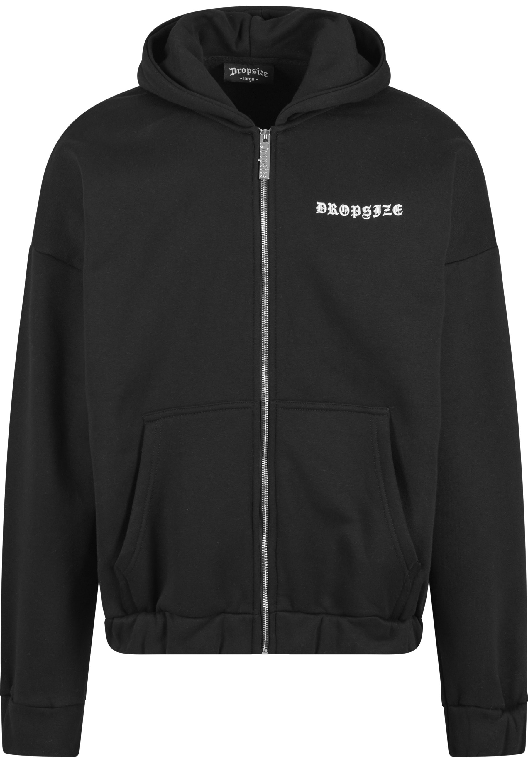 Dropsize Sweatjacke "Dropsize Herren Super Heavy Oversized Crime Zip Hoodie günstig online kaufen
