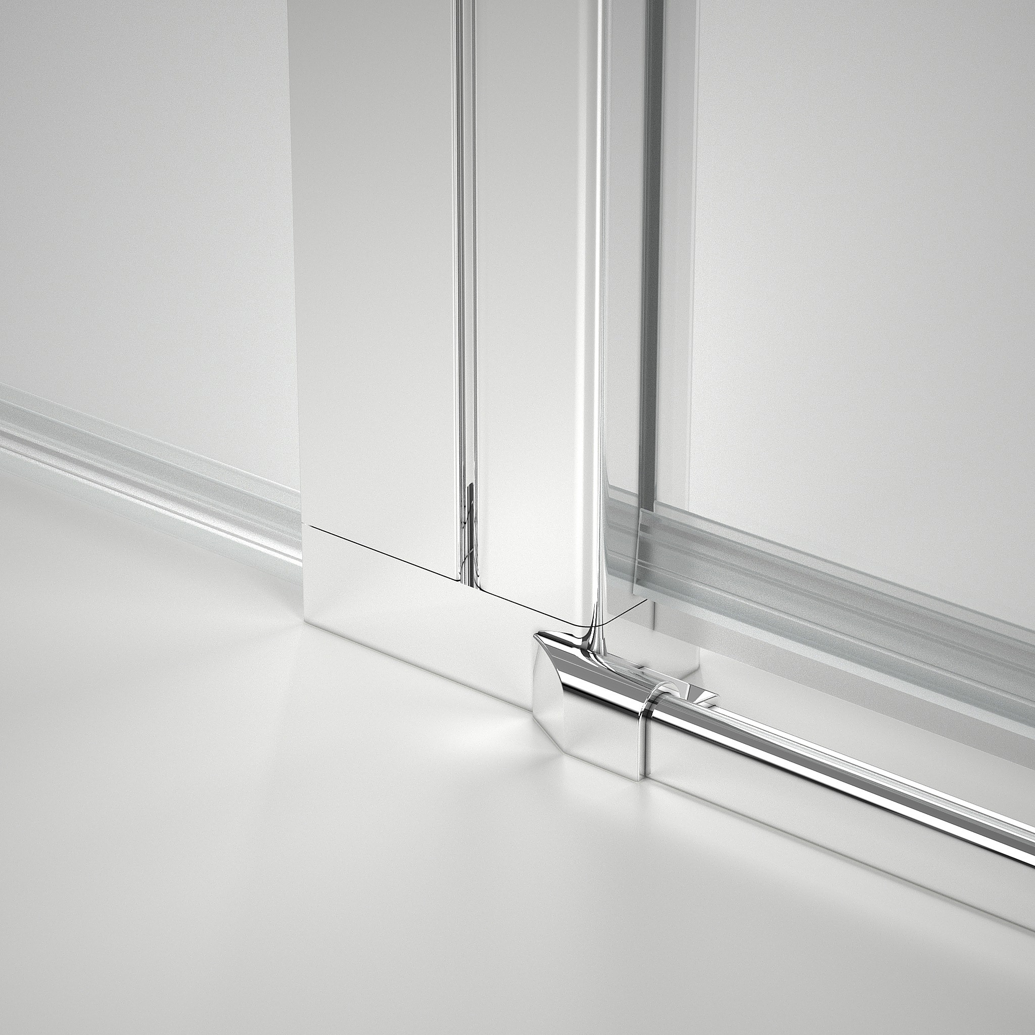 Marwell Eckdusche »Neptun II« Glasdusche mit Eckeinstieg und Drehtür