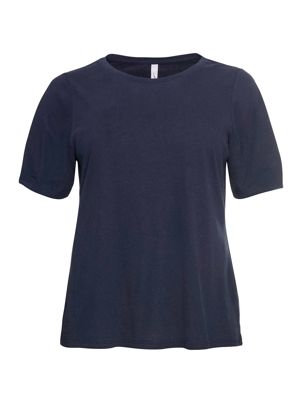 Sheego T-Shirt »Große Größen«, aus Leinen-Viskose-Mix, mit Puffärmeln