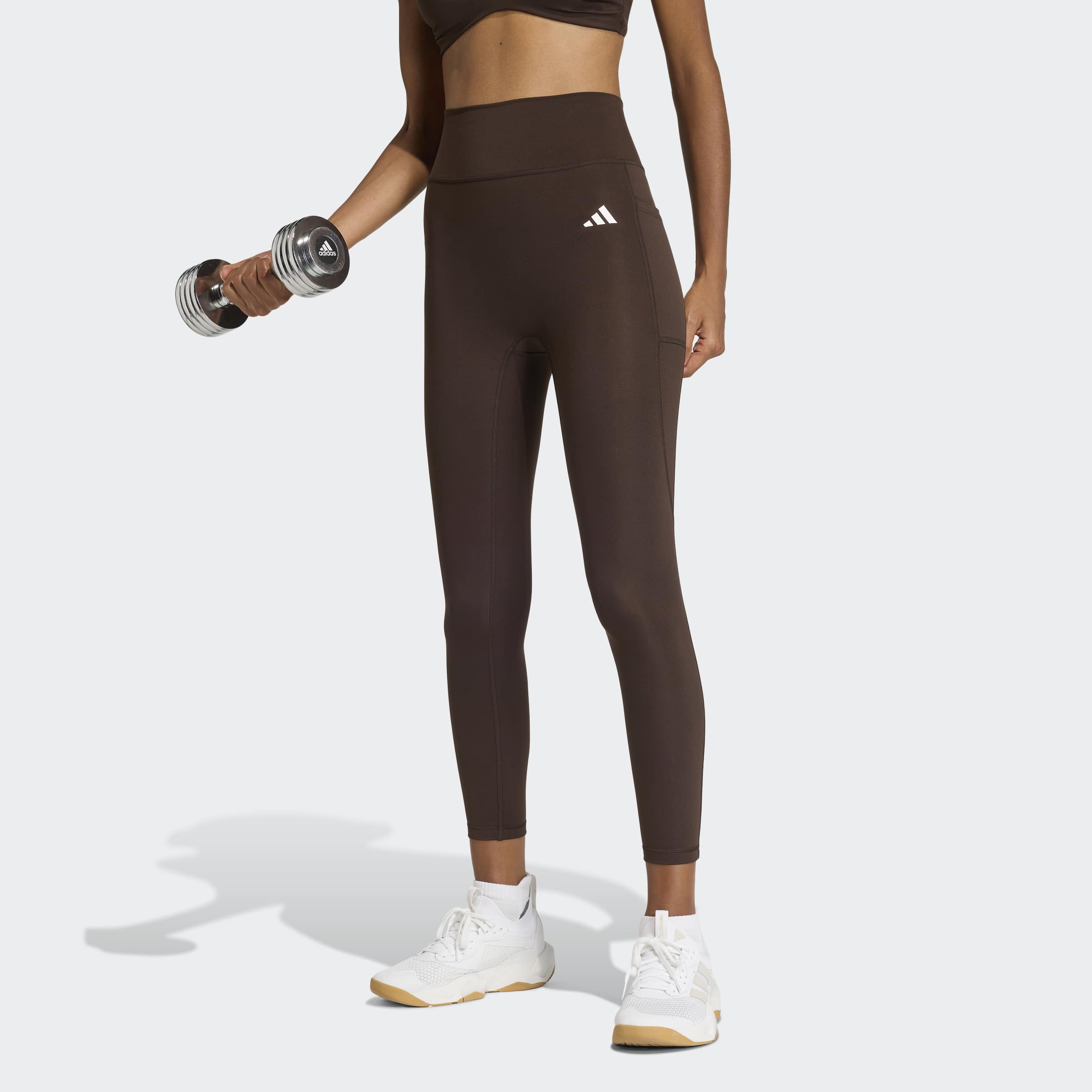 adidas Performance Trainingstights "OPTIME ESSENTIALS 7/8-LEGGINGS, OHNE VORDERNAHT" für Fitness, mit 7/8-Länge, aus dehnbarem, leichtem Material