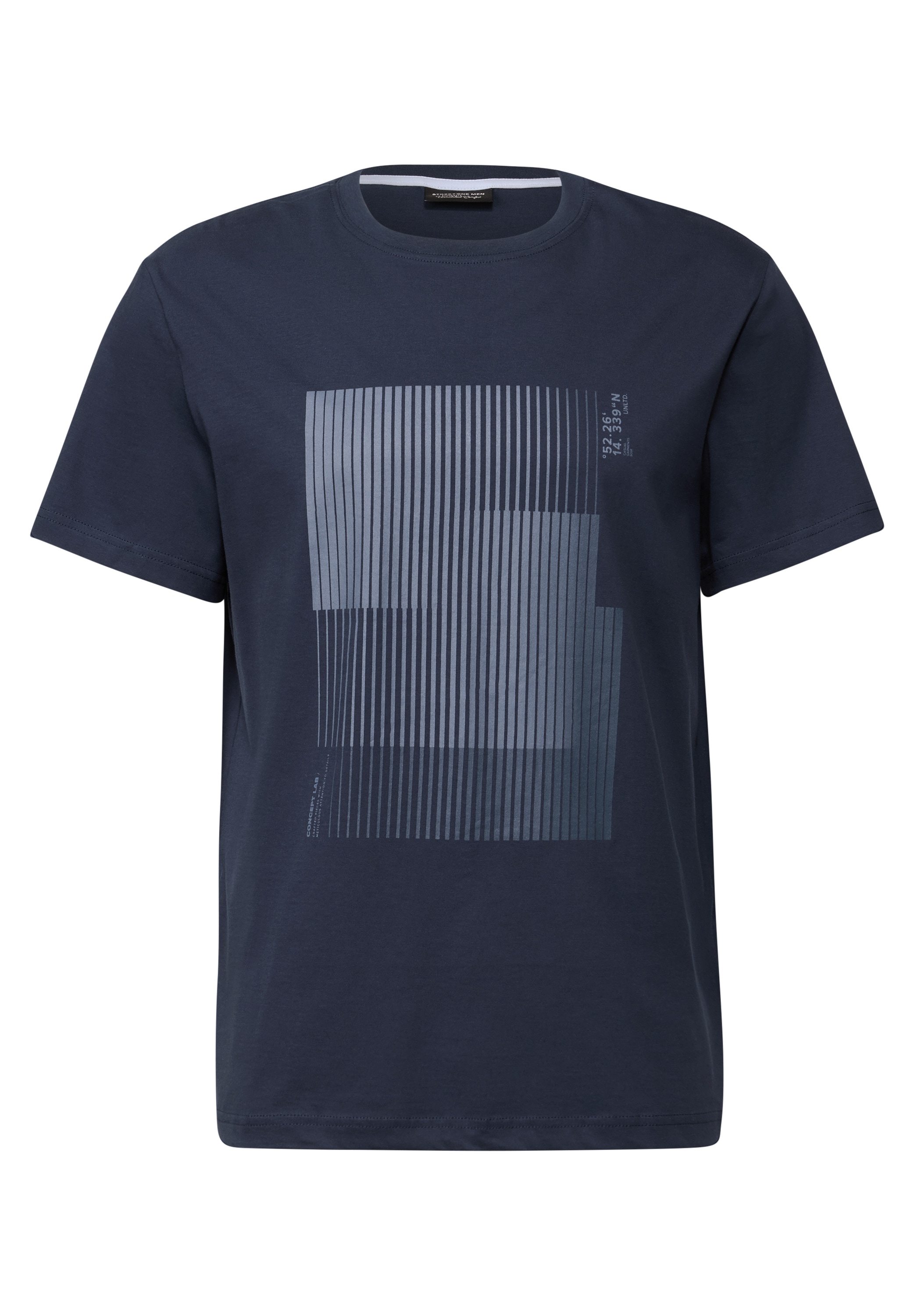 STREET ONE MEN T-Shirt, aus reiner Baumwolle