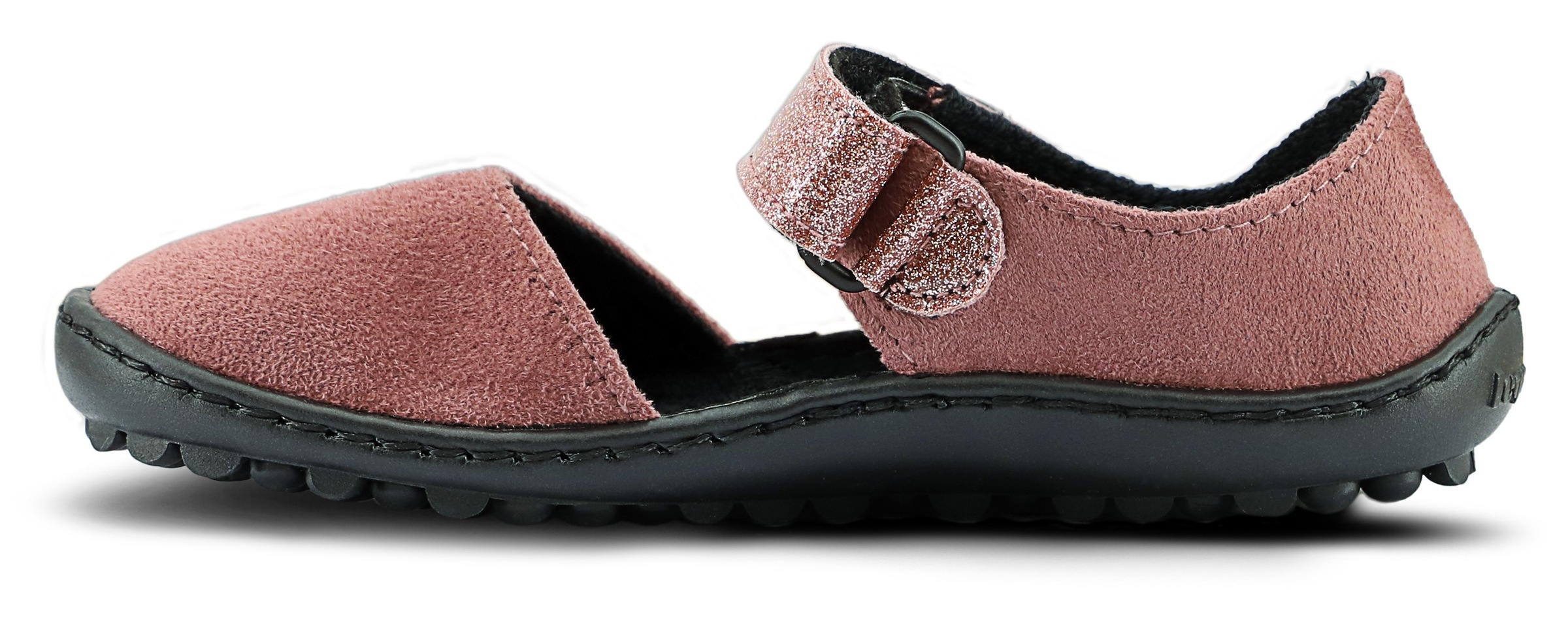 Leguano Barfußschuh »LEGUANITO JARINA«, Halbschuh, Bequemschuh mit Glitzer und Herzapplikation