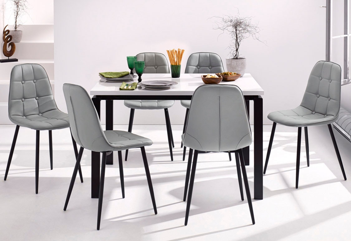 INOSIGN Essgruppe Set, 5 Stk. tlg. Esstisch, Breite 120 cm und 4 Esszimmers günstig online kaufen