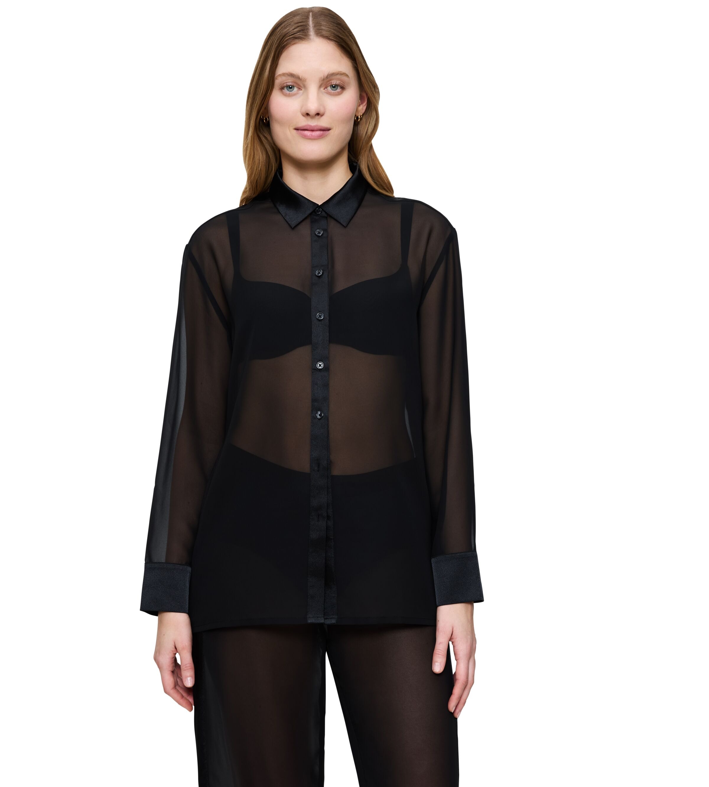 Triumph Hemdbluse "A Weekend to Remember Shirt", transparenter Look günstig online kaufen