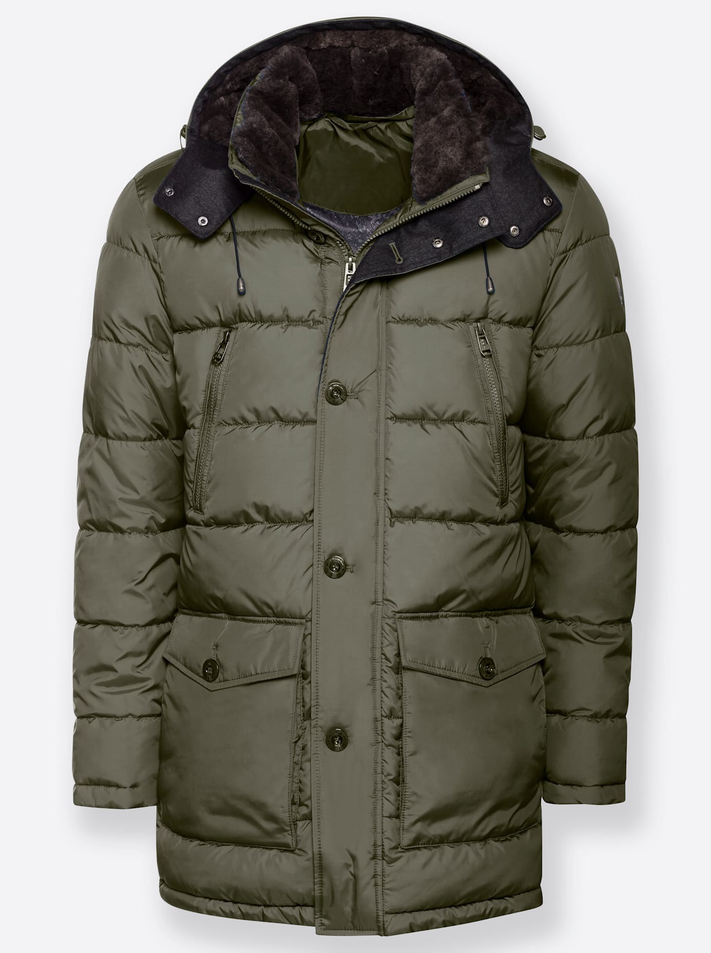 New Canadian Langjacke, mit Kapuze