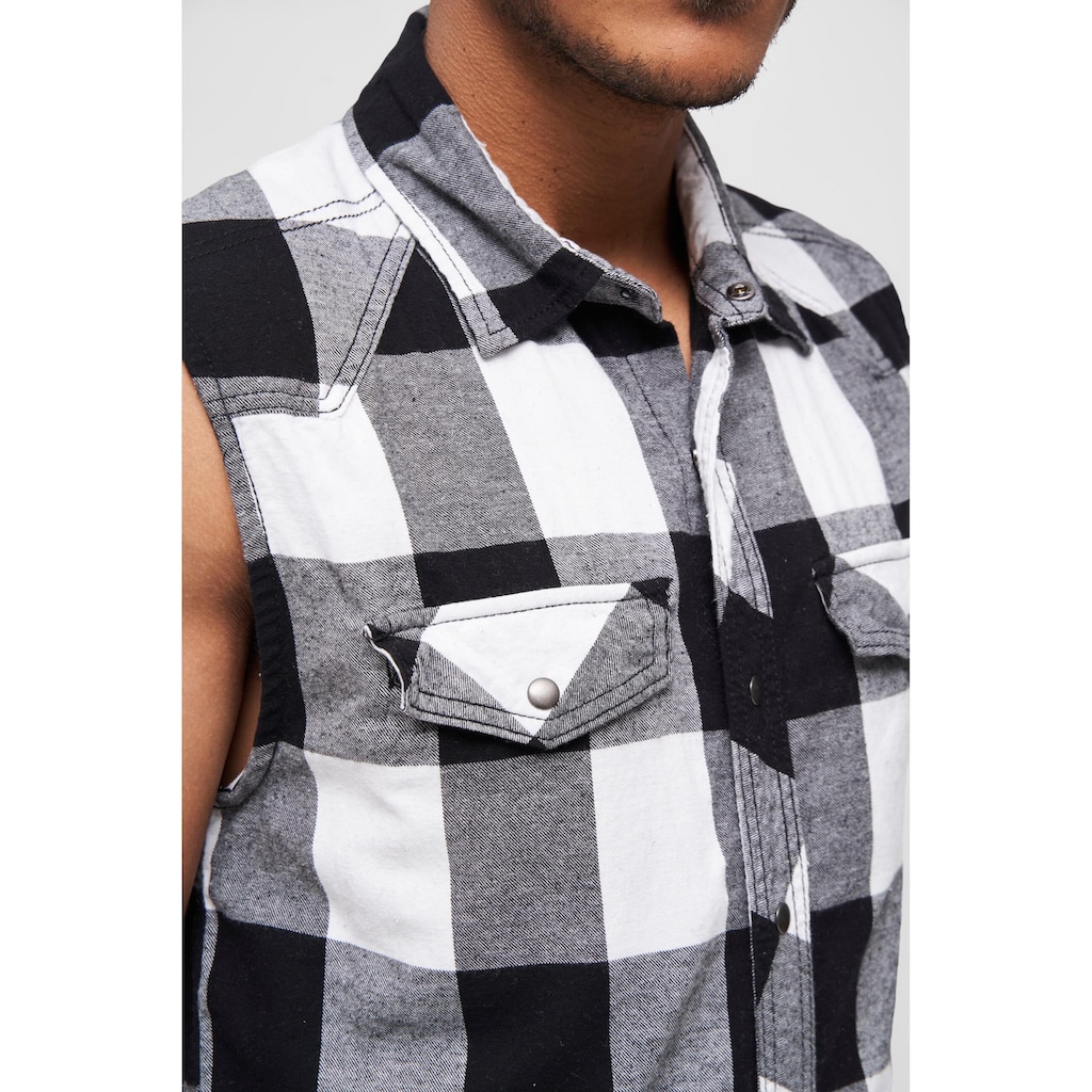 Brandit Jerseyweste »Brandit Herren Checkshirt Sleeveless«, (1 tlg.)