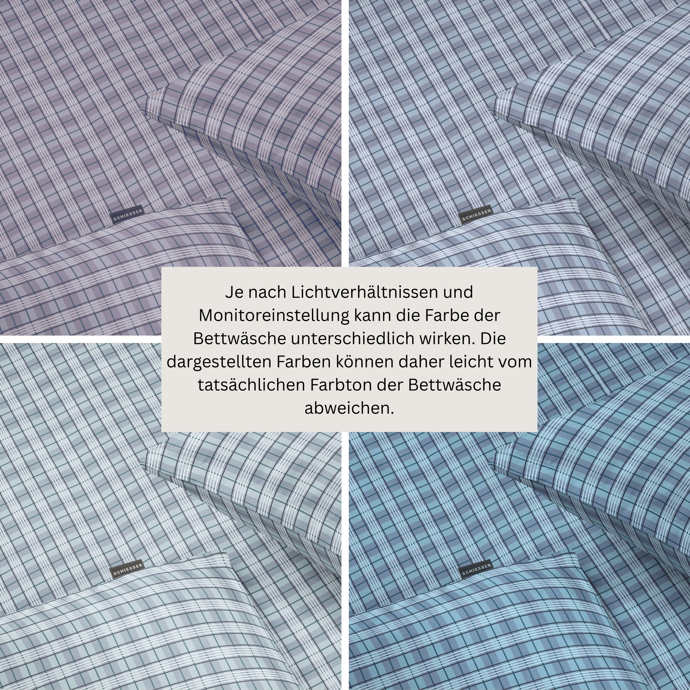 Schiesser Bettwäsche »Kate aus weicher Baumwolle mit zeitlosen Karos« 2 MADE IN GREEN by OEKO-TEX®