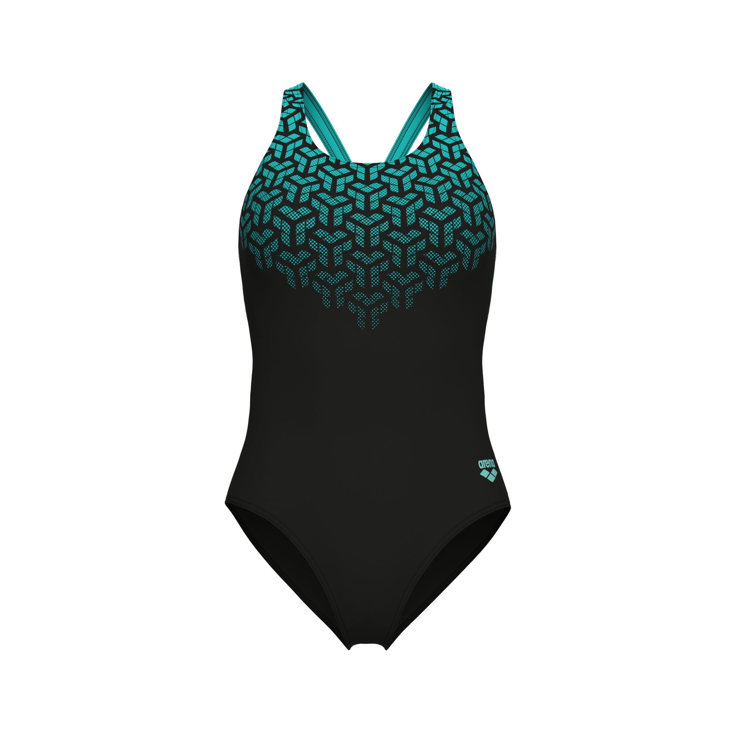 Arena Badeanzug »WOMEN'S ARENA KIKKO V SWIMSUIT V BACK GRAPHIC«, 1 Stk. mit UV-Schutz UPF 50+