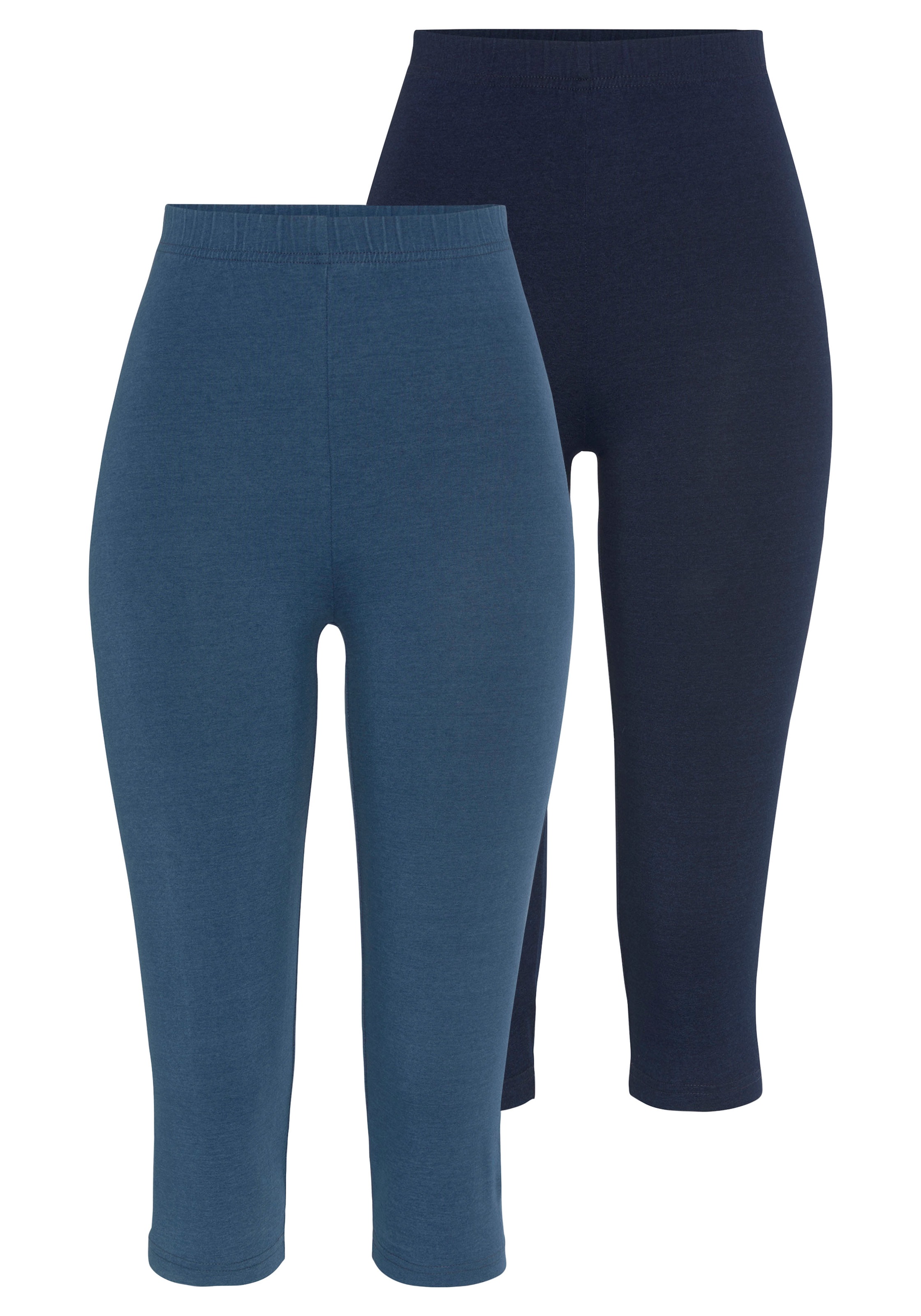 Vivance active Caprileggings, (2er-Pack), mit Gummibund, Loungewear