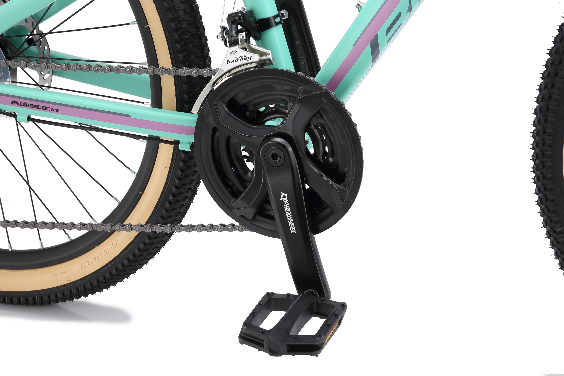 Bikestar Jugendfahrrad, 21 Gang, Shimano, RD-TY21 Schaltwerk, Kettenschaltung