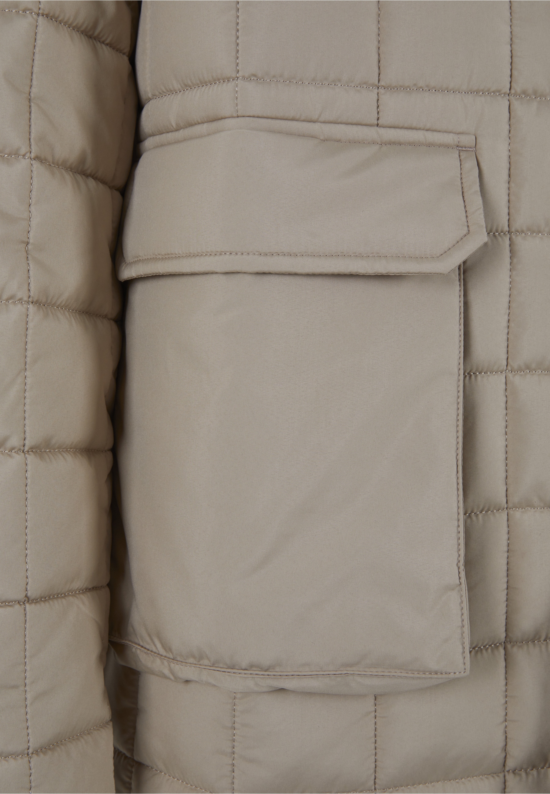 URBAN CLASSICS Winterjacke »Urban Classics Herren Polar Fleece Lined Parka« 1 Stk. tlg. mit Kapuze