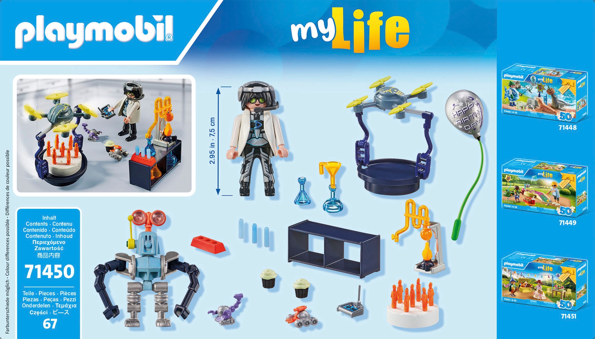 Playmobil® Konstruktions-Spielset »Forscher mit Robotern (71450), My City Life«, (67 St.), Made in Europe
