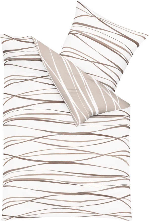 Kaeppel Wendebettwäsche "Motion" 2 Stk. tlg. Mit feinen Wellenlinien günstig online kaufen