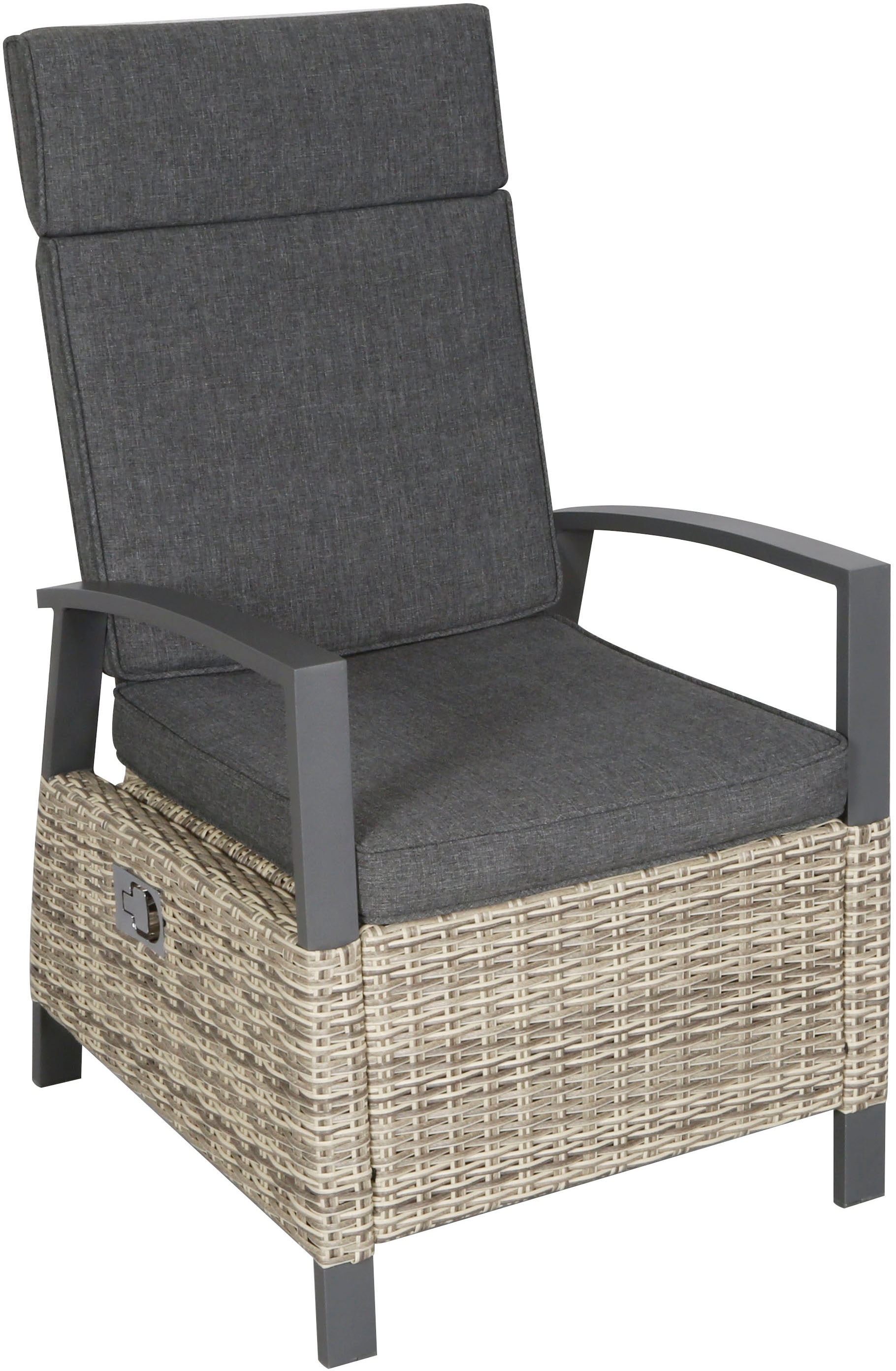 KONIFERA Garten-Essgruppe »New Monaco« Set, 6x Sessel, 6x Auflagen, 1x Tisch, 13 tlg. tlg. bestehend aus 1 Tisch, 6 Sesseln und 6 Sitzauflagen