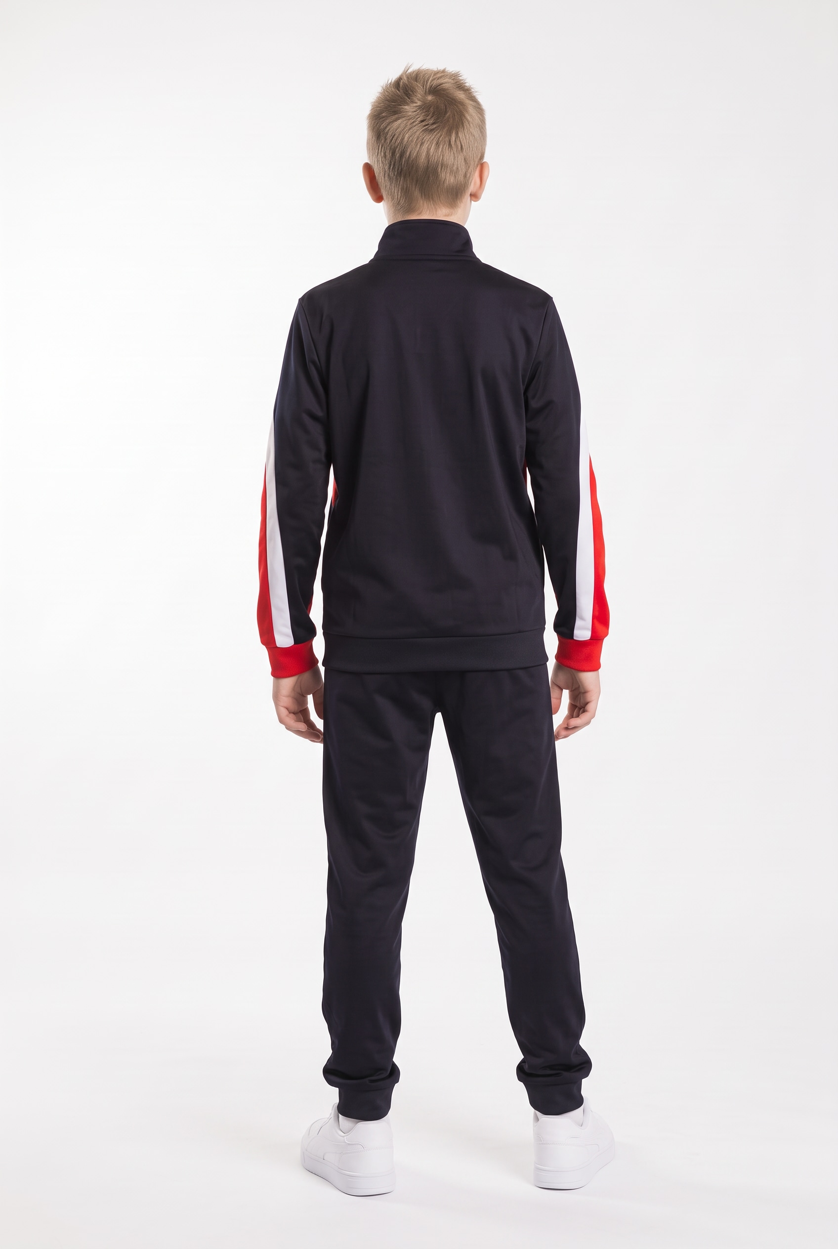 PUMA Trainingsanzug »ESS BLOCK POLY SUIT B« 2 zweiteiliges Set, mit Reißverschluss am Oberteil, Regular Fit