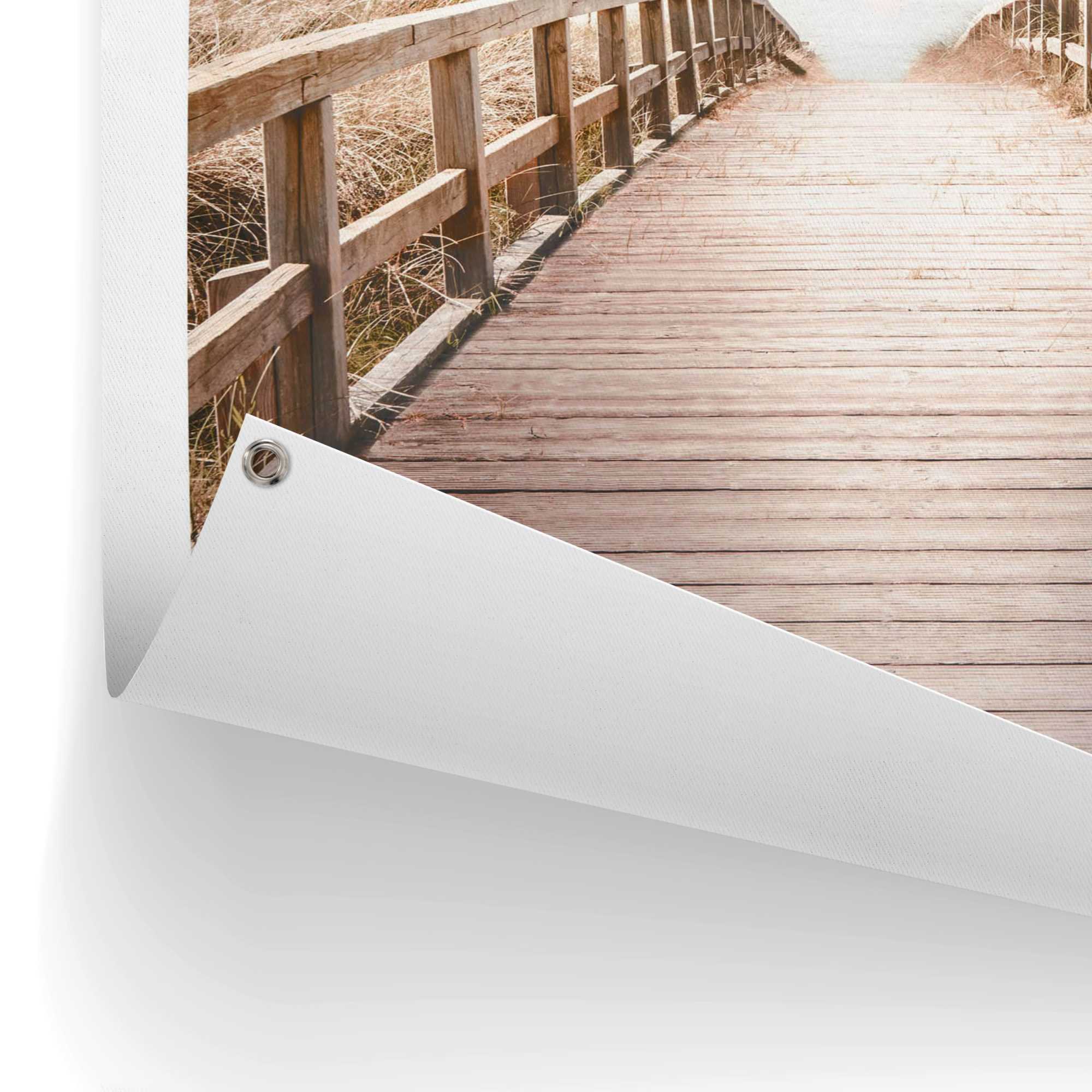 Thumbnail - Reinders Poster "Brücke zum Strand", Outdoor für Garten oder Balkon