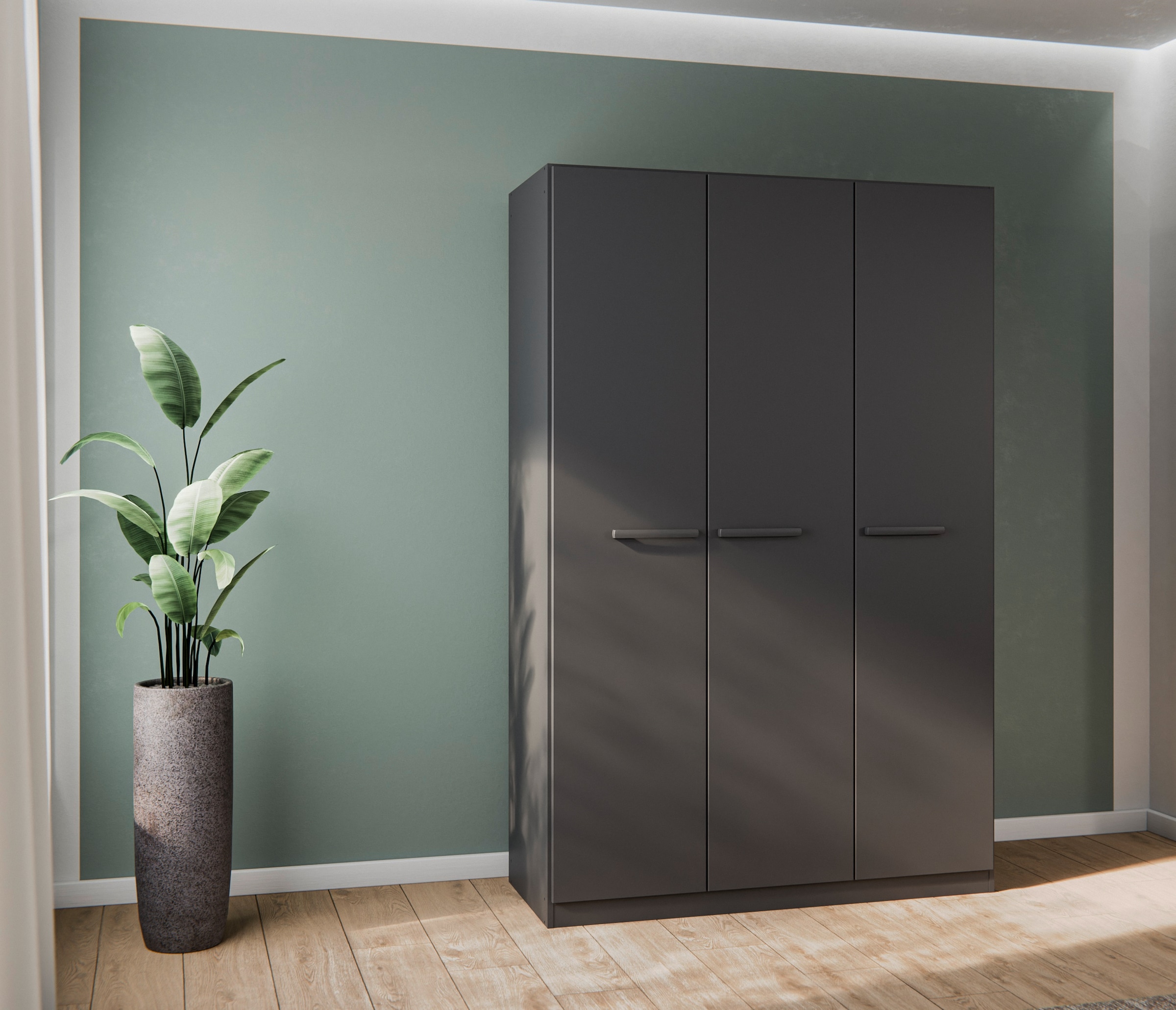 OTTO home Kleiderschrank "Mehrzweckschrank Aktenschrank Möbel Mietswohnung Schlafzimmer MODI" erhältlich in Breiten 91/136/181/226/271 cm, Höhe 210 cm, in angesagten Farbkombinationen, optional mit Spiegel MADE IN GERMANY