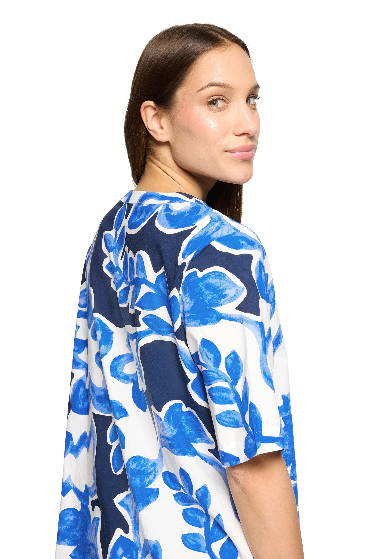 Betty&Co Hemdblusenkleid »Damen mit Print« Nahttasche