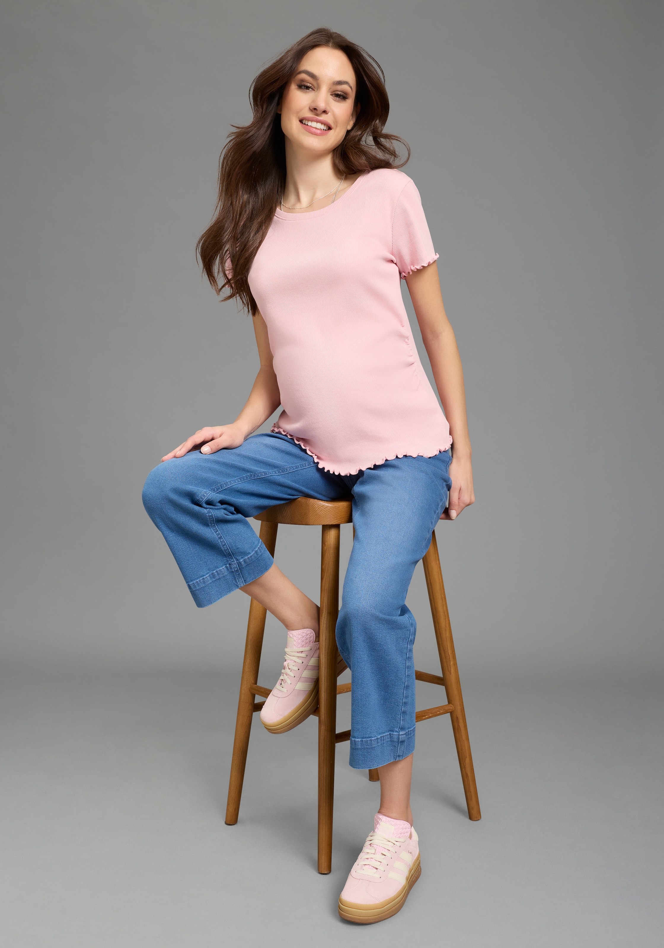 Neun Monate Umstandsshirt »2er Pack Schwangerschafts-Shirts« Packung, 2, 2 tlg. T-Shirts für Schwangerschaft und danach