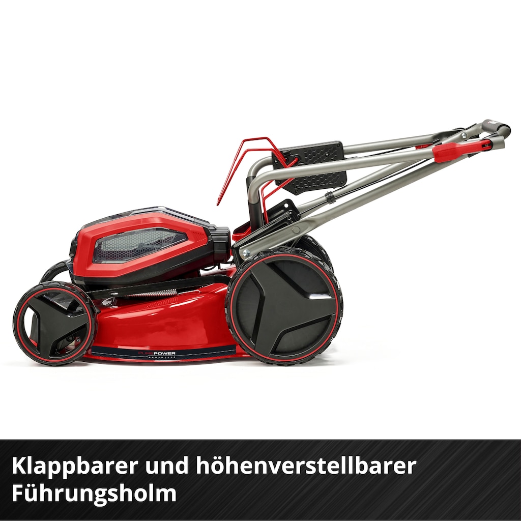 Einhell Akkurasenmäher »Professional GP-CM 36/47 S Li BL«, 4 x 4 Ah Akku und 2 Twincharger