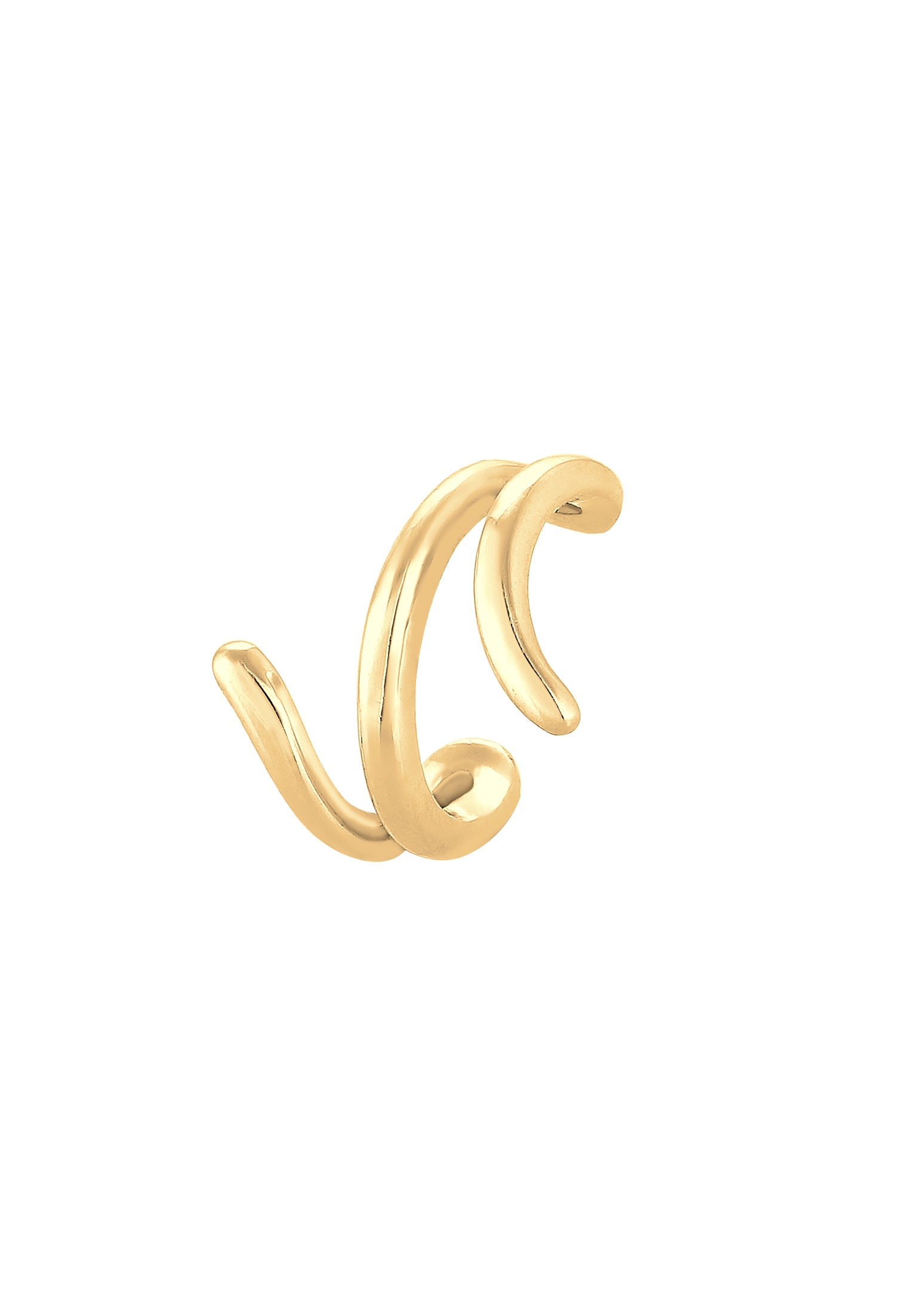 Elli Single-Ohrhaken »Earcuff Ohrklemme Welle 925er Silber«