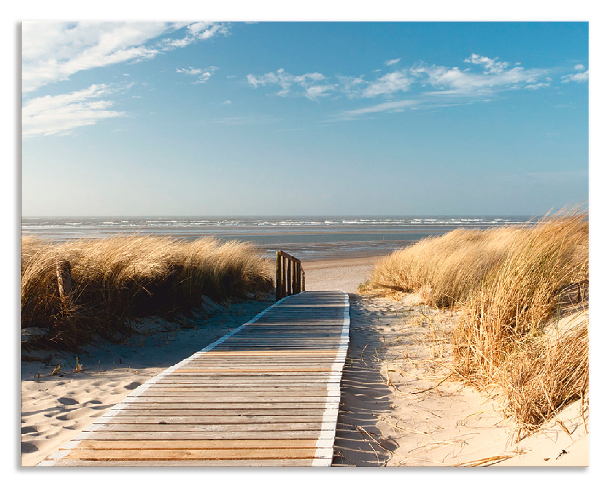 Artland Küchenrückwand "Nordseestrand auf Langeoog - Steg", (1 tlg.), Alu S günstig online kaufen