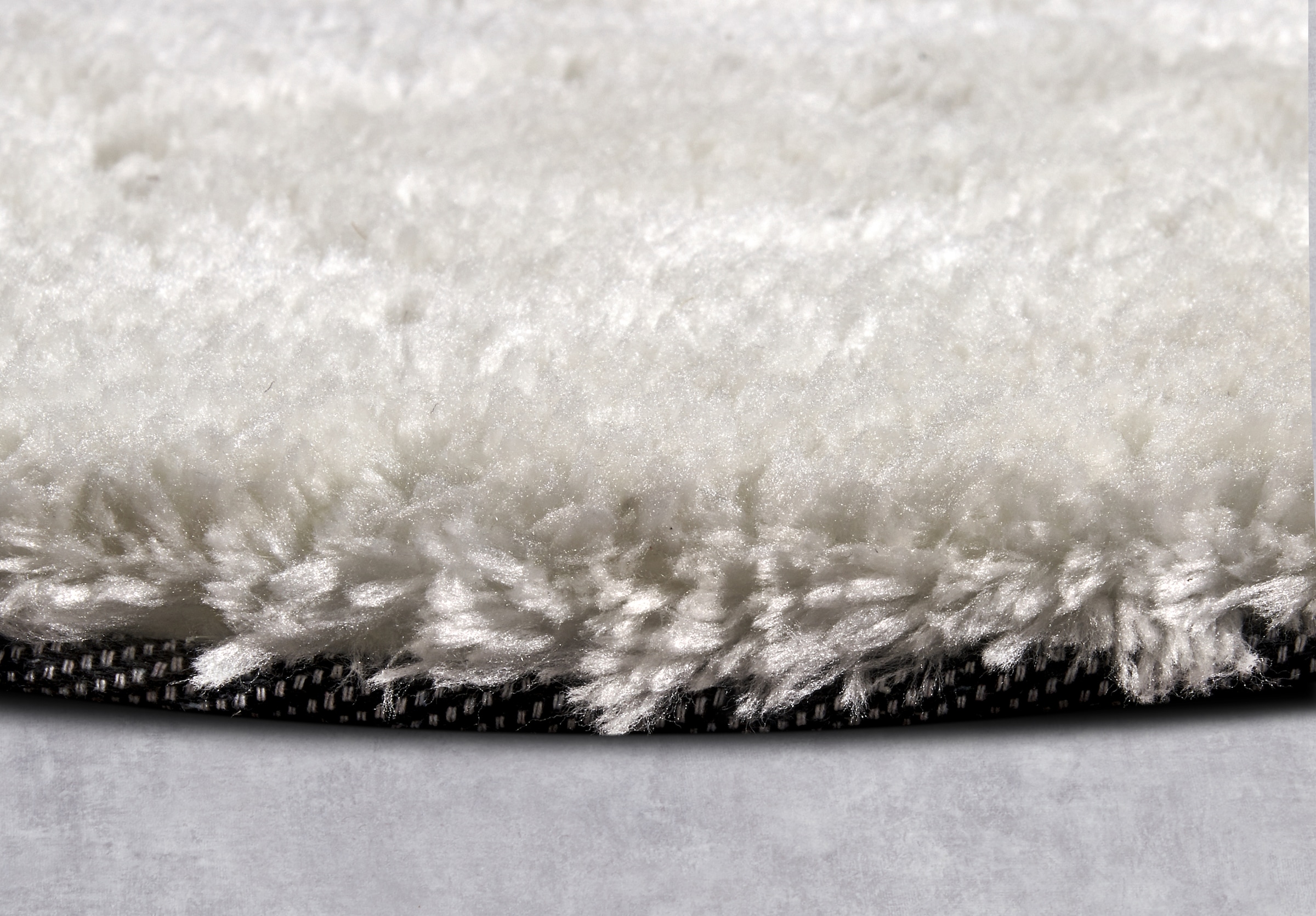 HANSE Home Hochflor-Teppich »Olaf«, rund, 38 mm Höhe, Langflor, Shaggy, einfarbig, flauschig, weich, glänzend, modern, uni