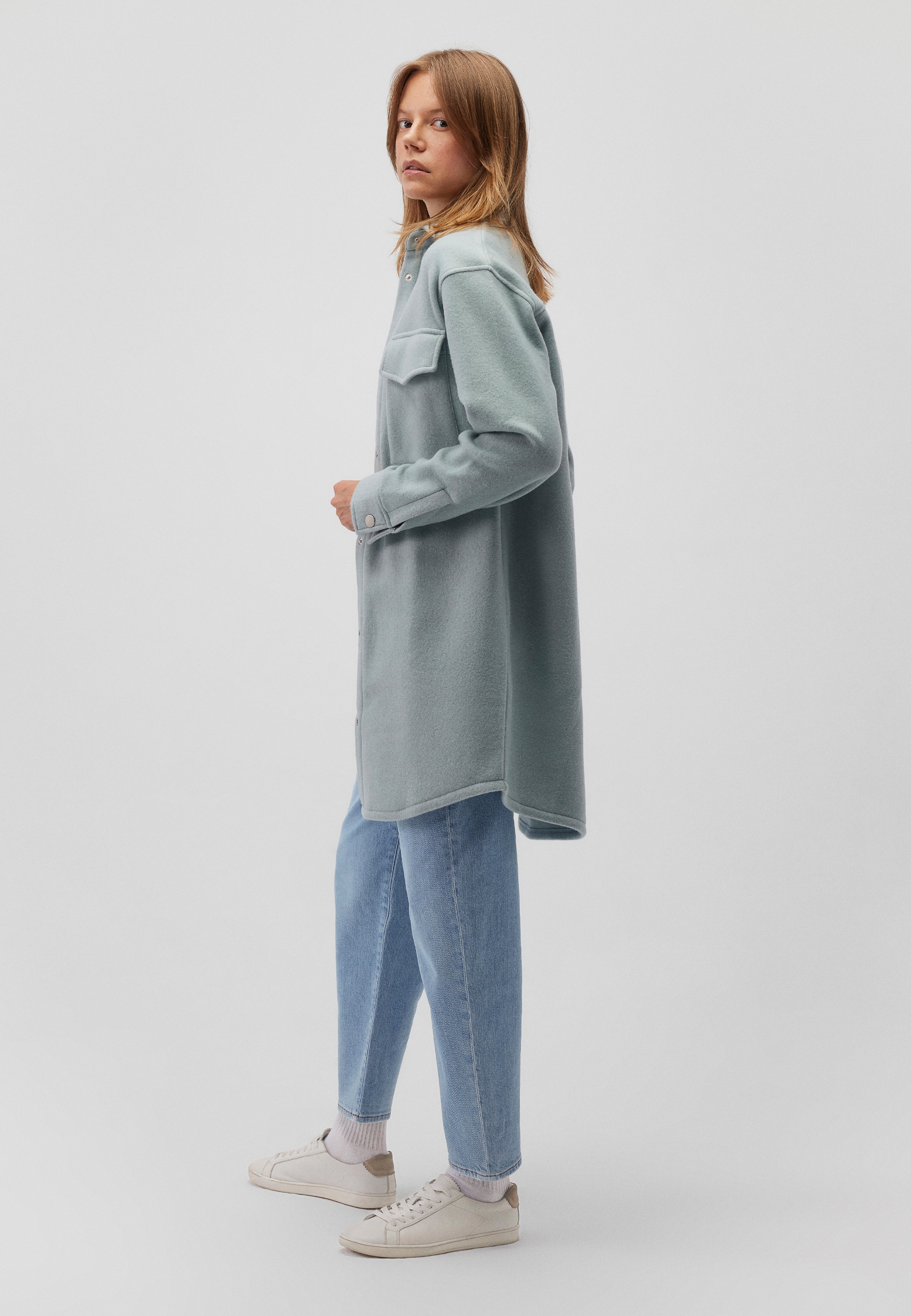 Mavi Cordjacke »DOUBLE POCKET SWEATSHIRT«, Overshirt