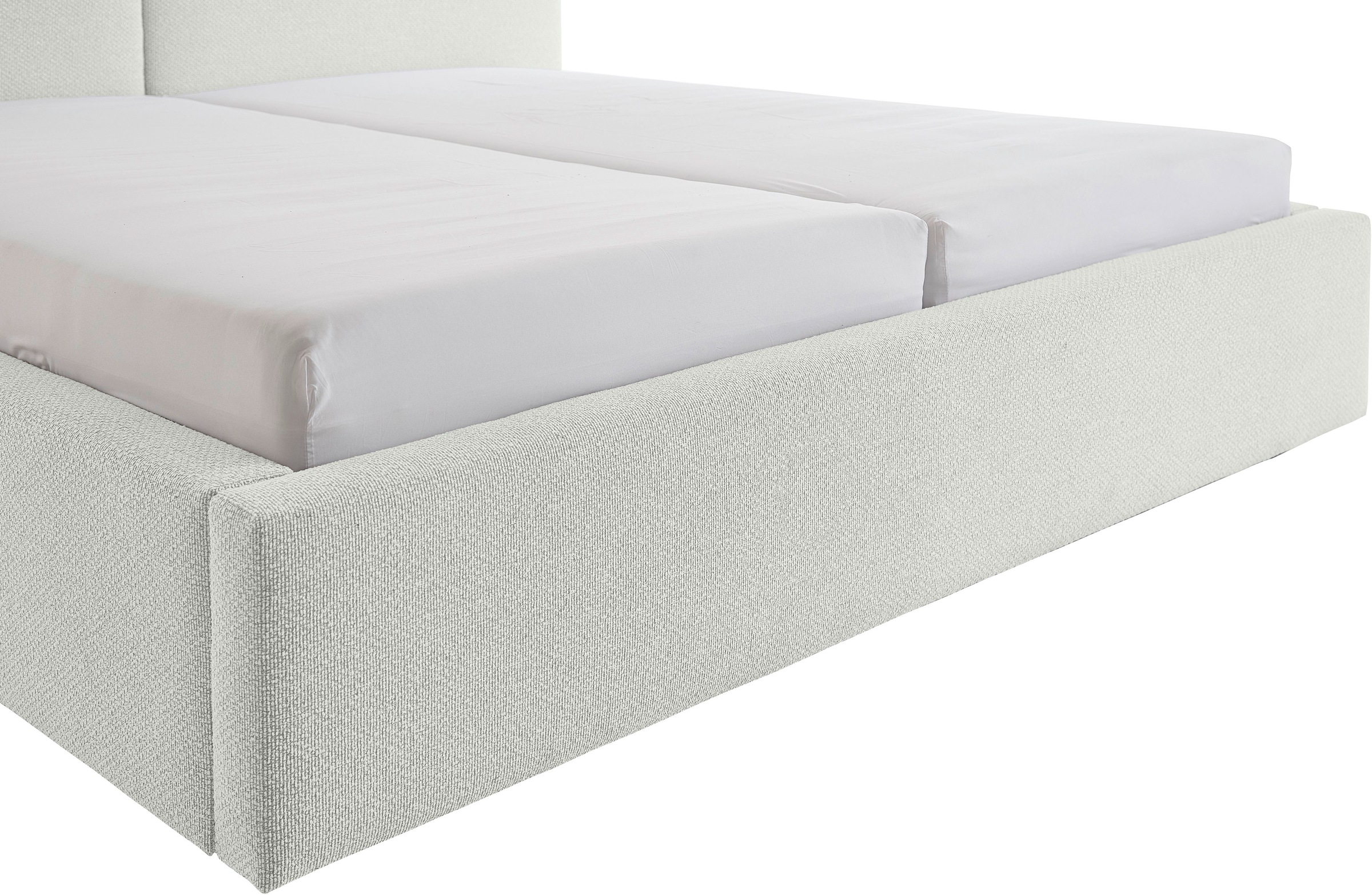 meise.möbel Polsterbett »Cube wahlweise mit Matratze und Bettkasten«, extra flaches Kopfteil, erhältlich in den Breiten 140cm, 160cm & 180cm