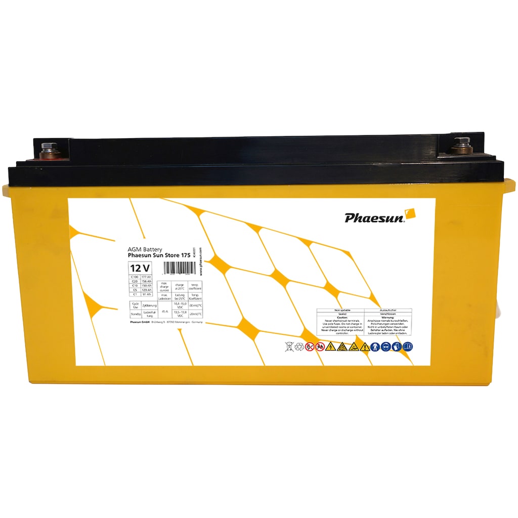 Phaesun Solarakkus »AGM Sun Store 175«, 12 V