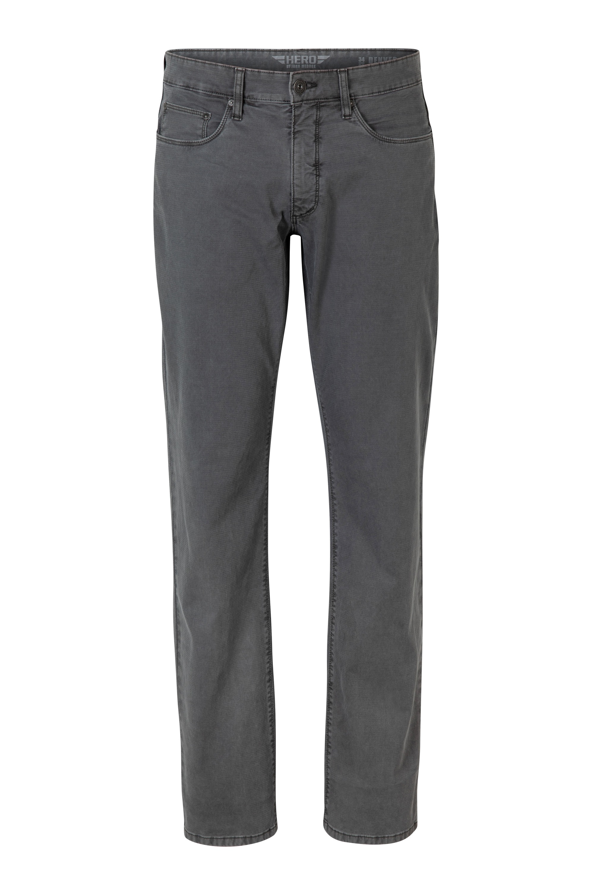 HERO by John Medoox 5-Pocket-Jeans »Denver Colour Regular Straight Stretch«, Straight Fit Casual Clean Wash Denim Jeans für Herren