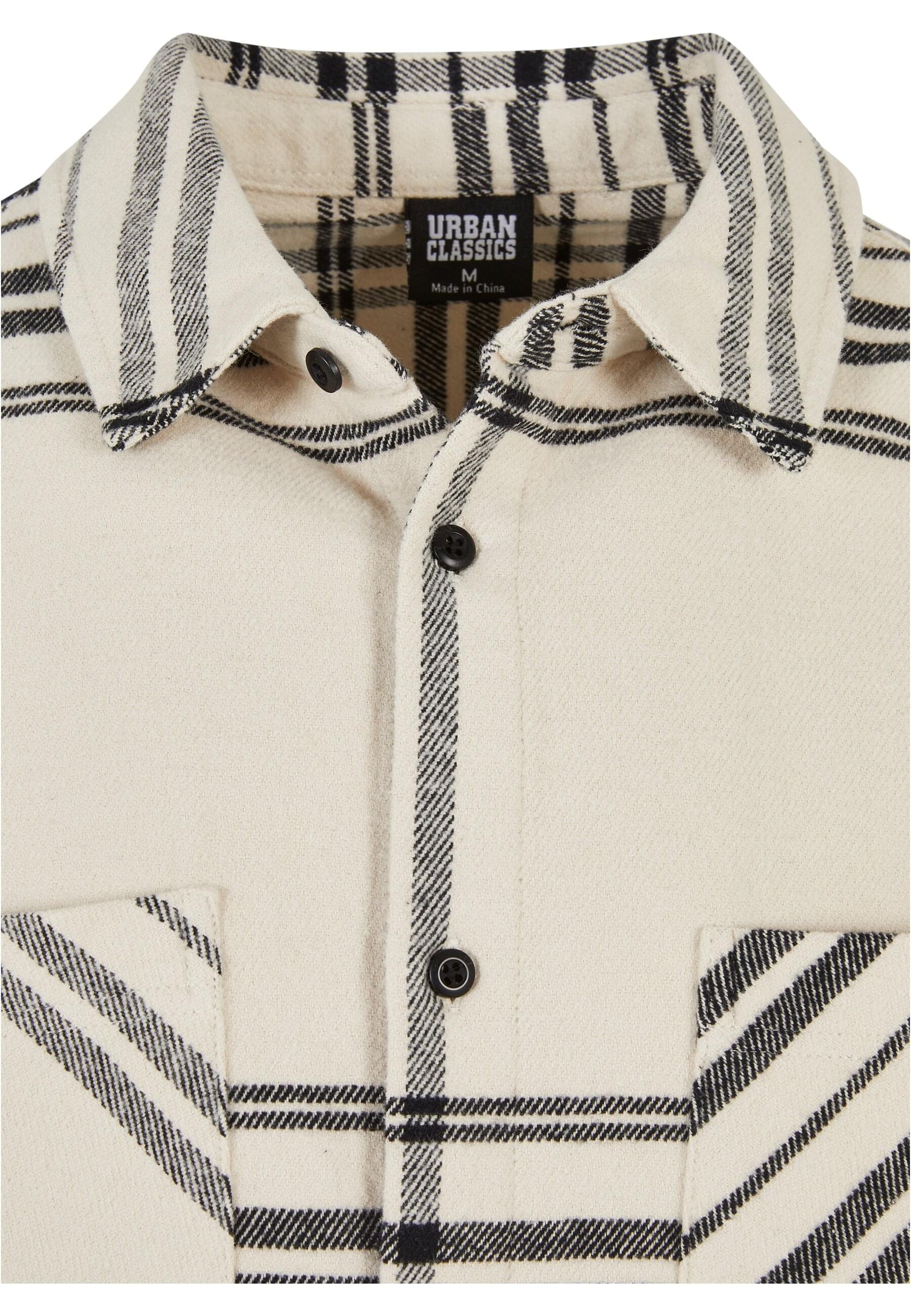 URBAN CLASSICS Langarmhemd »Urban Classics Herren Long Oversized Checked Summit Shirt«, (1 tlg.)