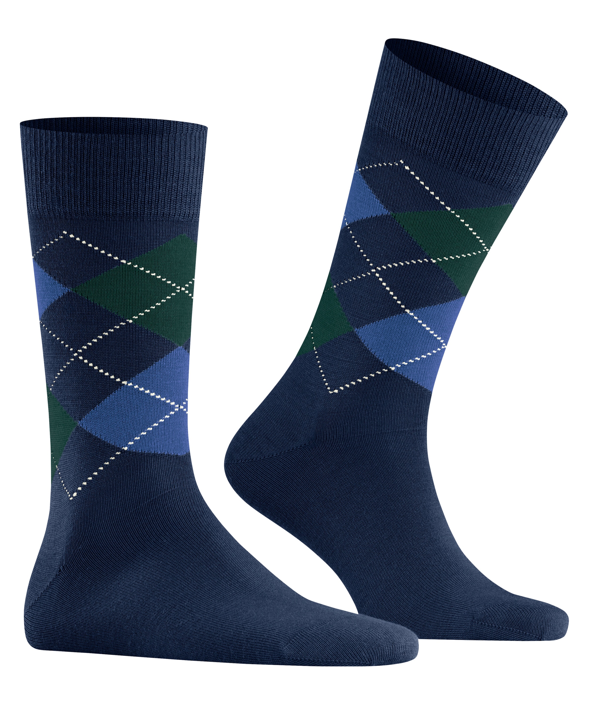 Burlington Socken »Edinburgh« Einheitsgröße 40-46, klassisches Argyle-Muster, wärmende Wollmischung