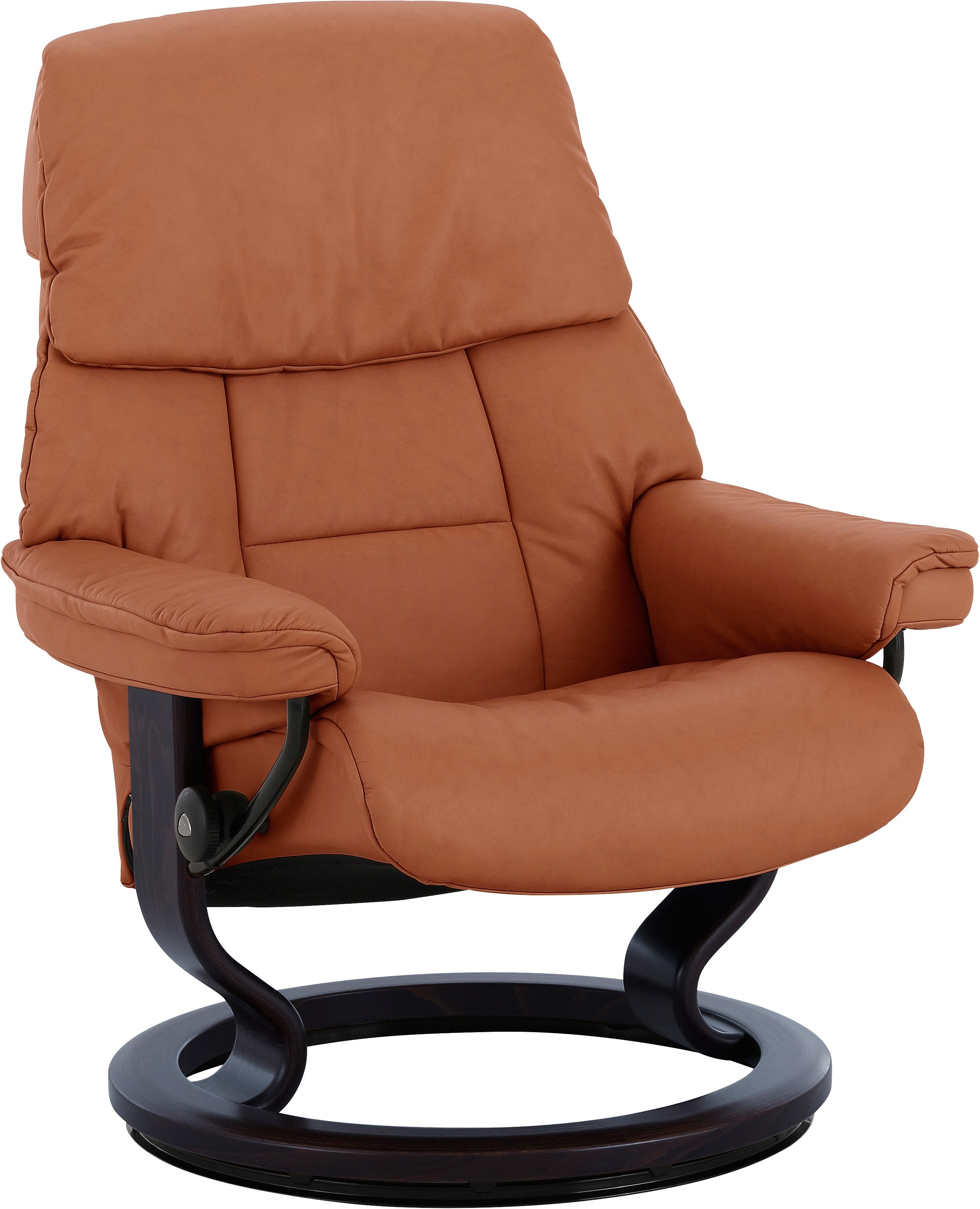 Stressless Relaxsessel "Ruby" mit Classic Base, Größe M, Gestell Eiche, Wenge, Braun & Schwarz