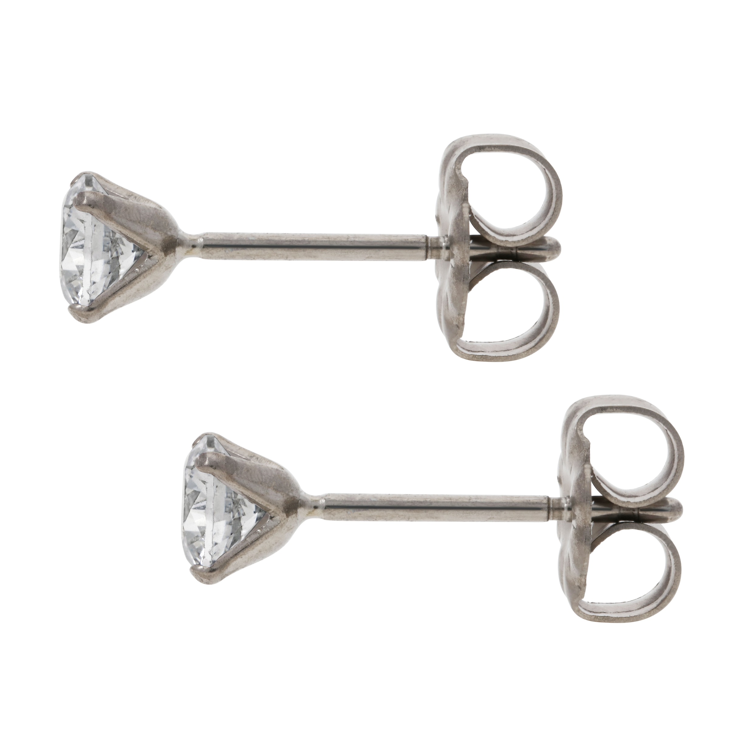 TITANIA Paar Ohrstecker »Titanohrstecker« mit Zirkonia