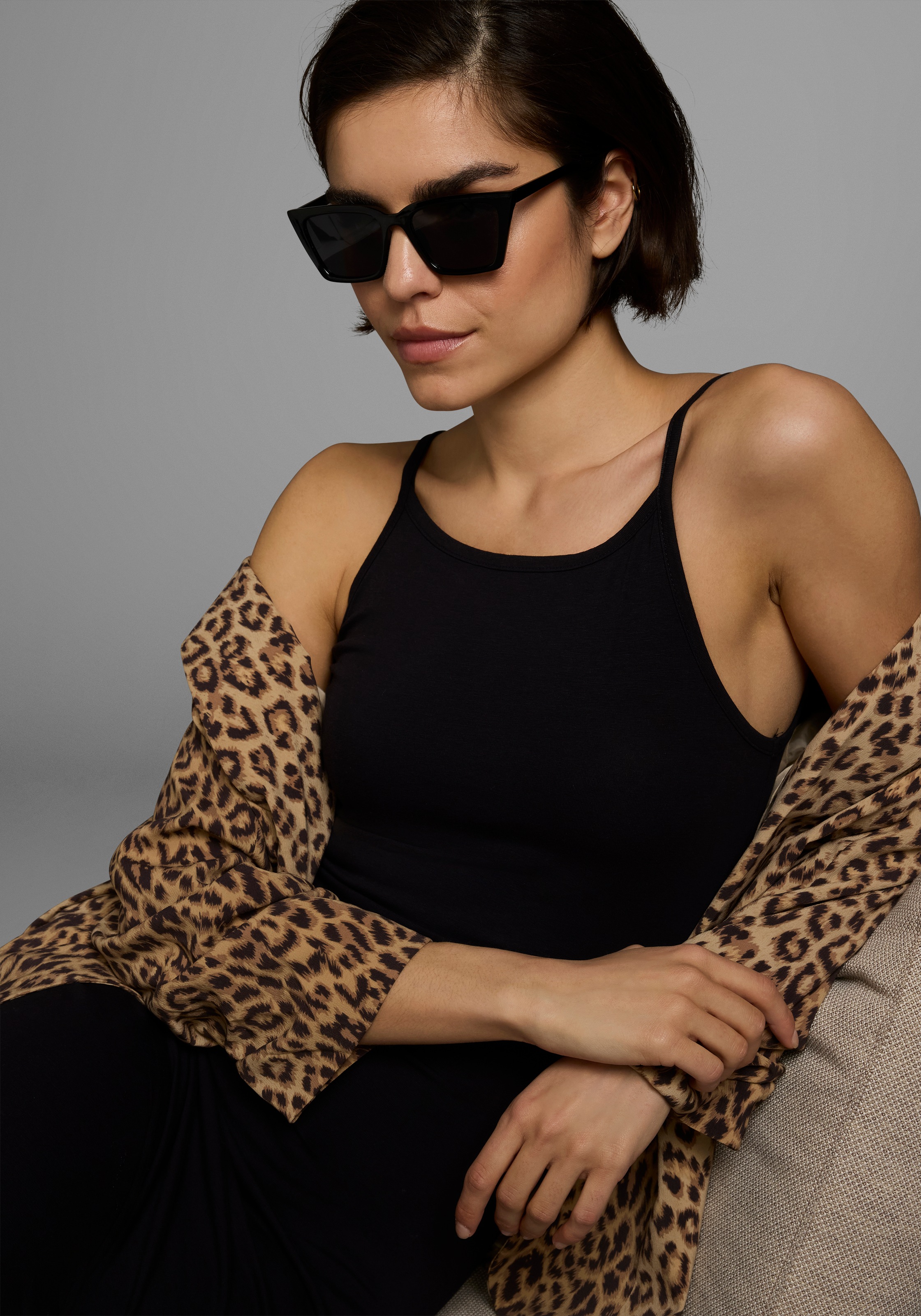 Thumbnail - AJC Sommerkleid Ohne Taschen aus Single Jersey, mit verstellbaren Spaghettiträgern