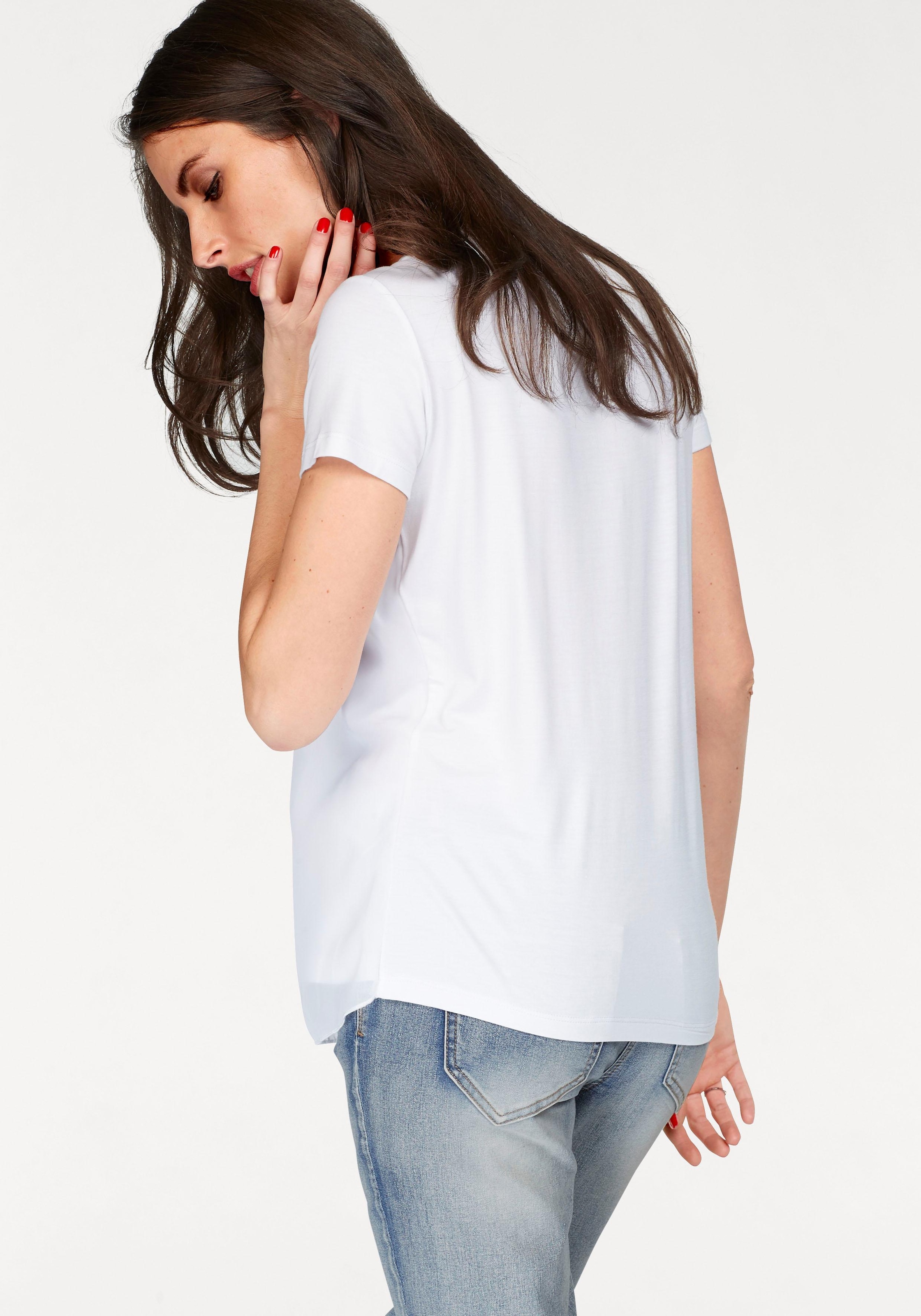 Aniston SELECTED Shirtbluse, mit gedoppeltem Vorderteil