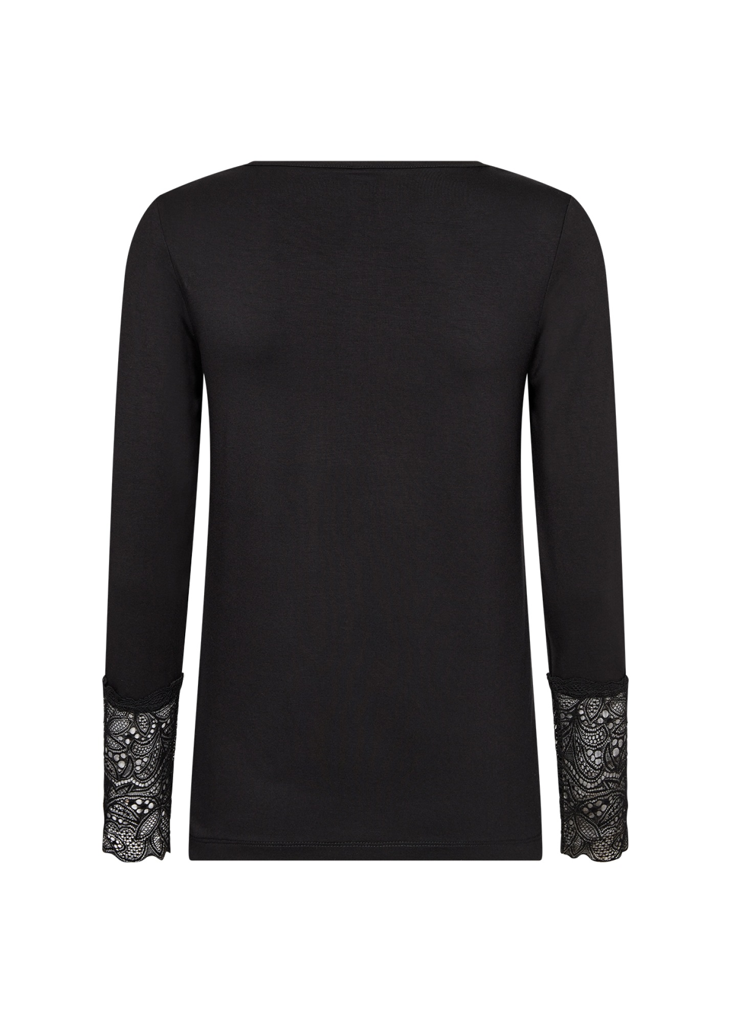 soyaconcept Langarmshirt »SC-MARICA 226« Viskosemischung, Spitze