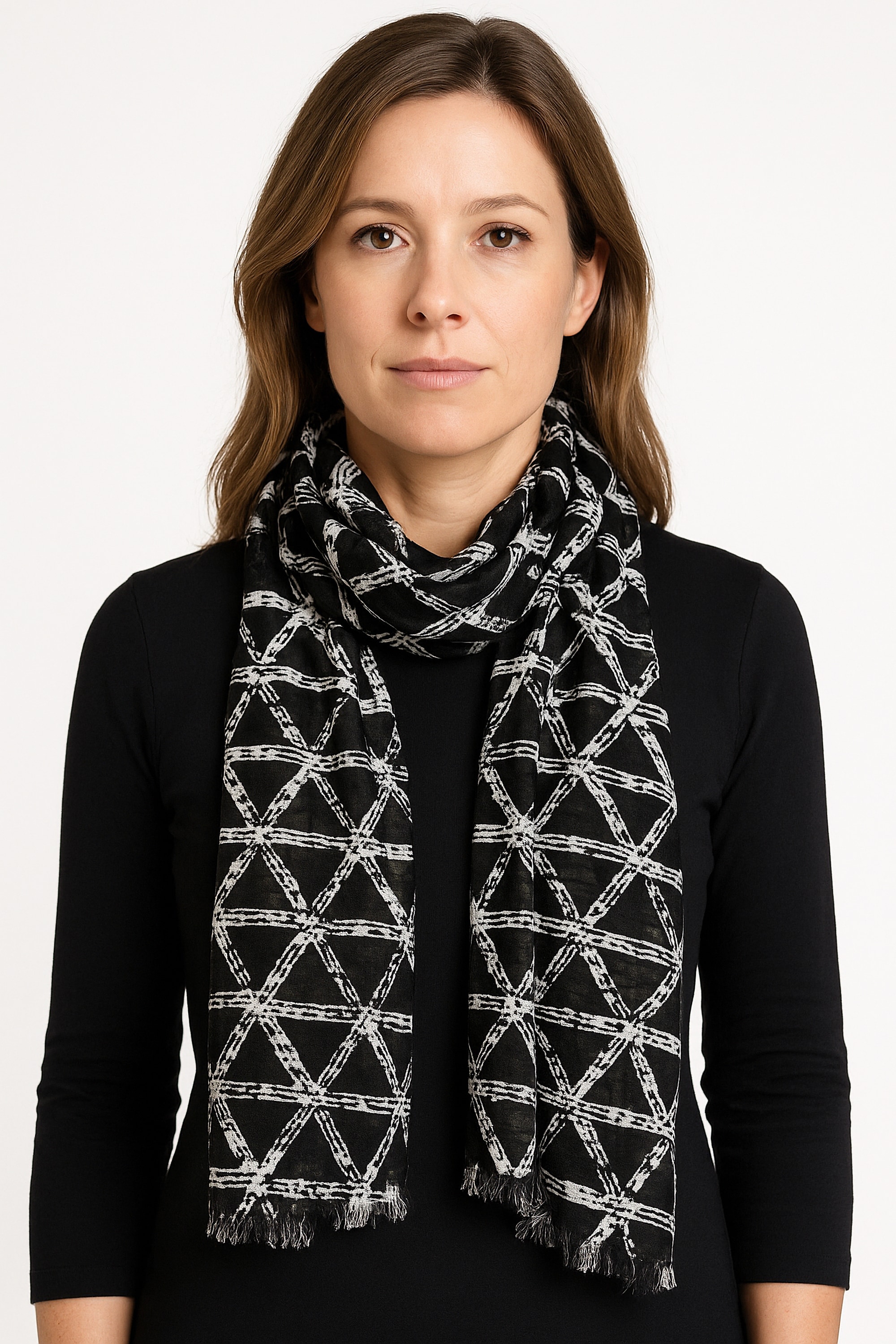 COLLEZIONE ALESSANDRO Modeschal »Lisa« 1 Stk. im eleganten schwarz-weiß Look