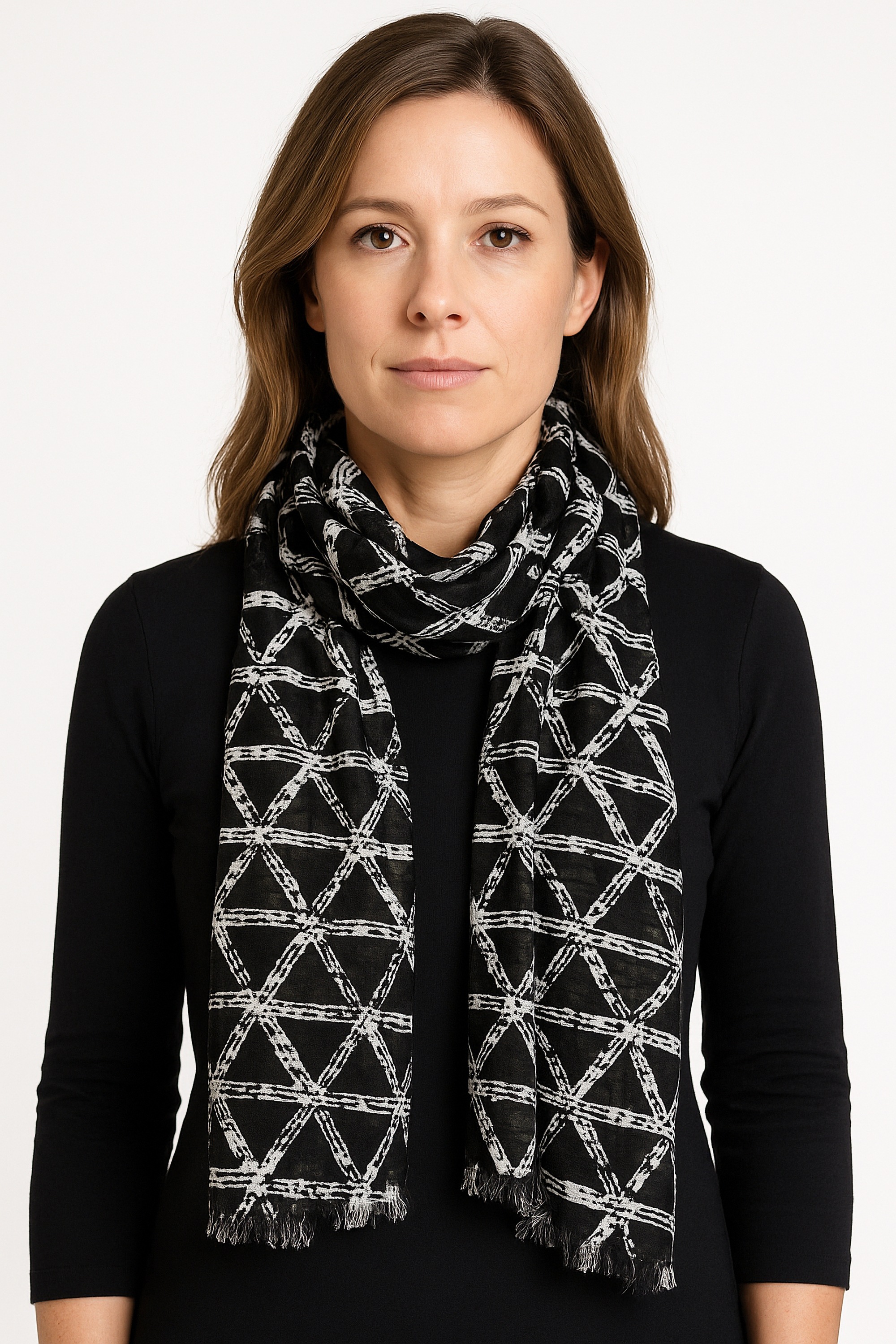 COLLEZIONE ALESSANDRO Modeschal "Lisa", 1 Stk. im eleganten schwarz-weiß Lo günstig online kaufen