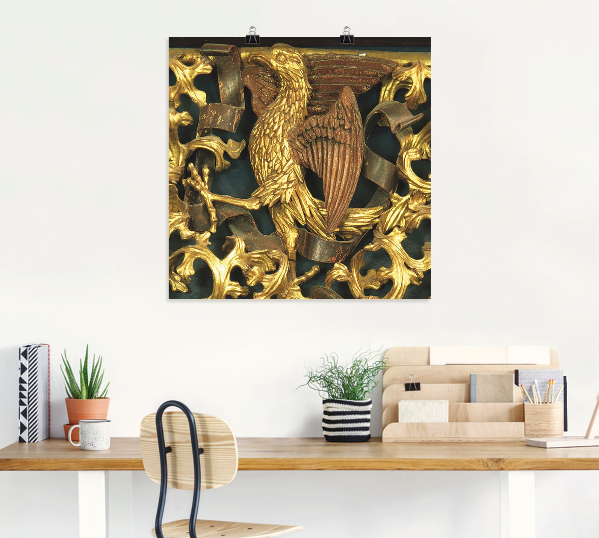 Artland Wandbild »Adler Evangelistensymbol des Johannes«, Vögel, (1 St.), als Leinwandbild, Wandaufkleber oder Poster in versch. Größen
