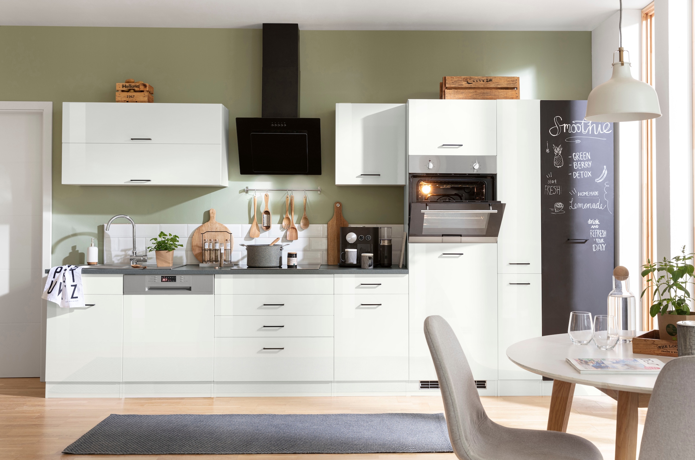 KOCHSTATION Küchenzeile "KS-Trier" mit E-Geräten, Breite 380 cm günstig online kaufen