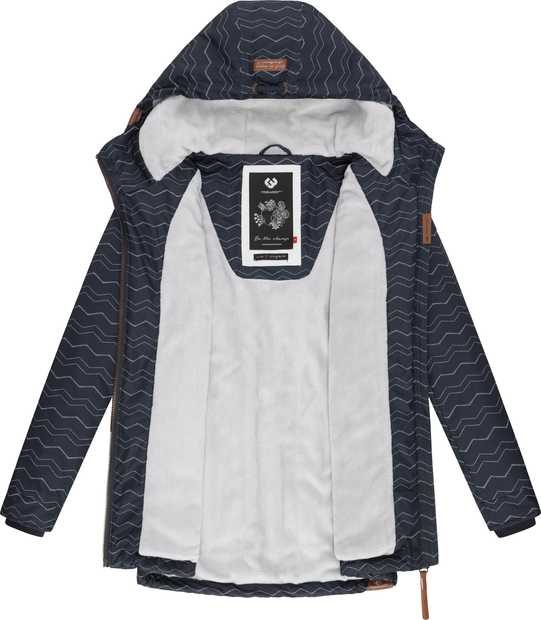 BAUR Winterjacke mit online »Zuzka | Winter«, Teddyfleece bestellen mit Ragwear stylischer Kapuze, Winterparka Innenfutter