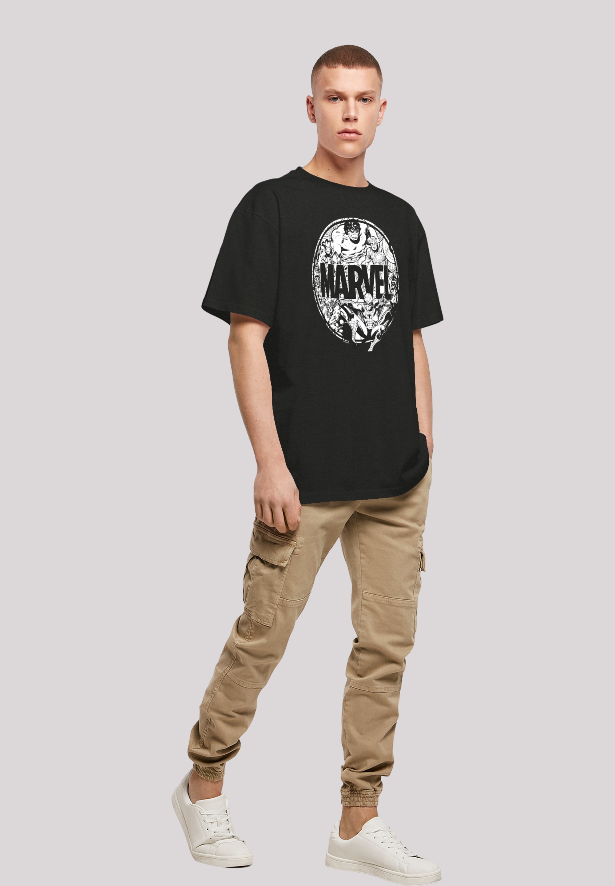 F4NT4STIC T-Shirt »Marvel Comics Logo Character Infill«, Print