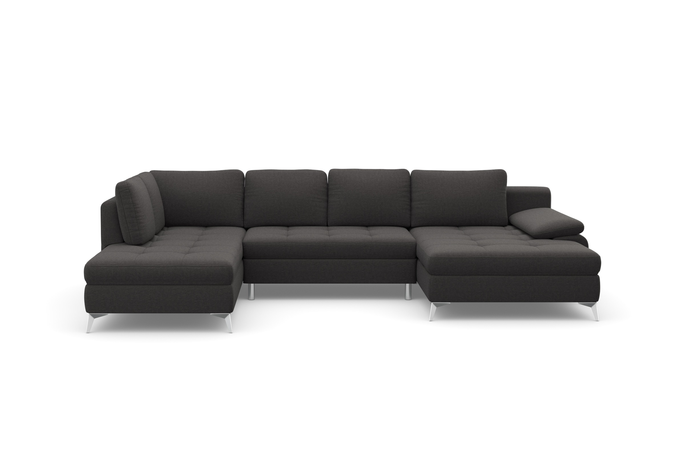 Sit & More Latigo U-Shape Sectional Sofa Grey