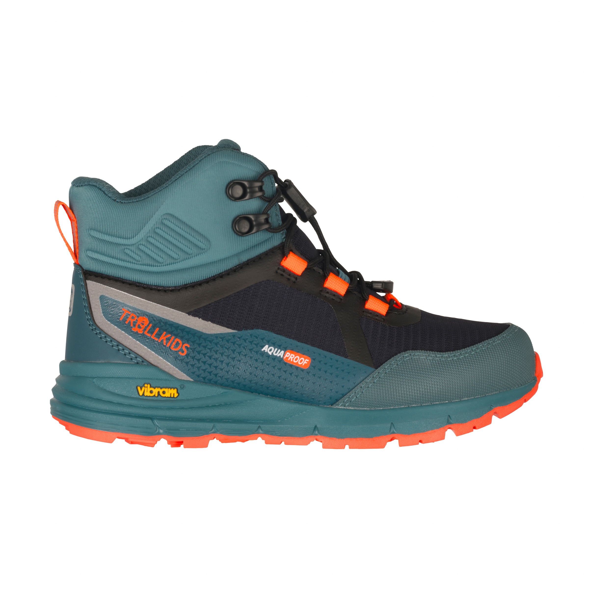 TROLLKIDS Outdoorschuh »KIDS SKARVAN HIKER MID XT«, wasserdicht, Vibram Sohle, Schnellverschluss, reflektierende Details