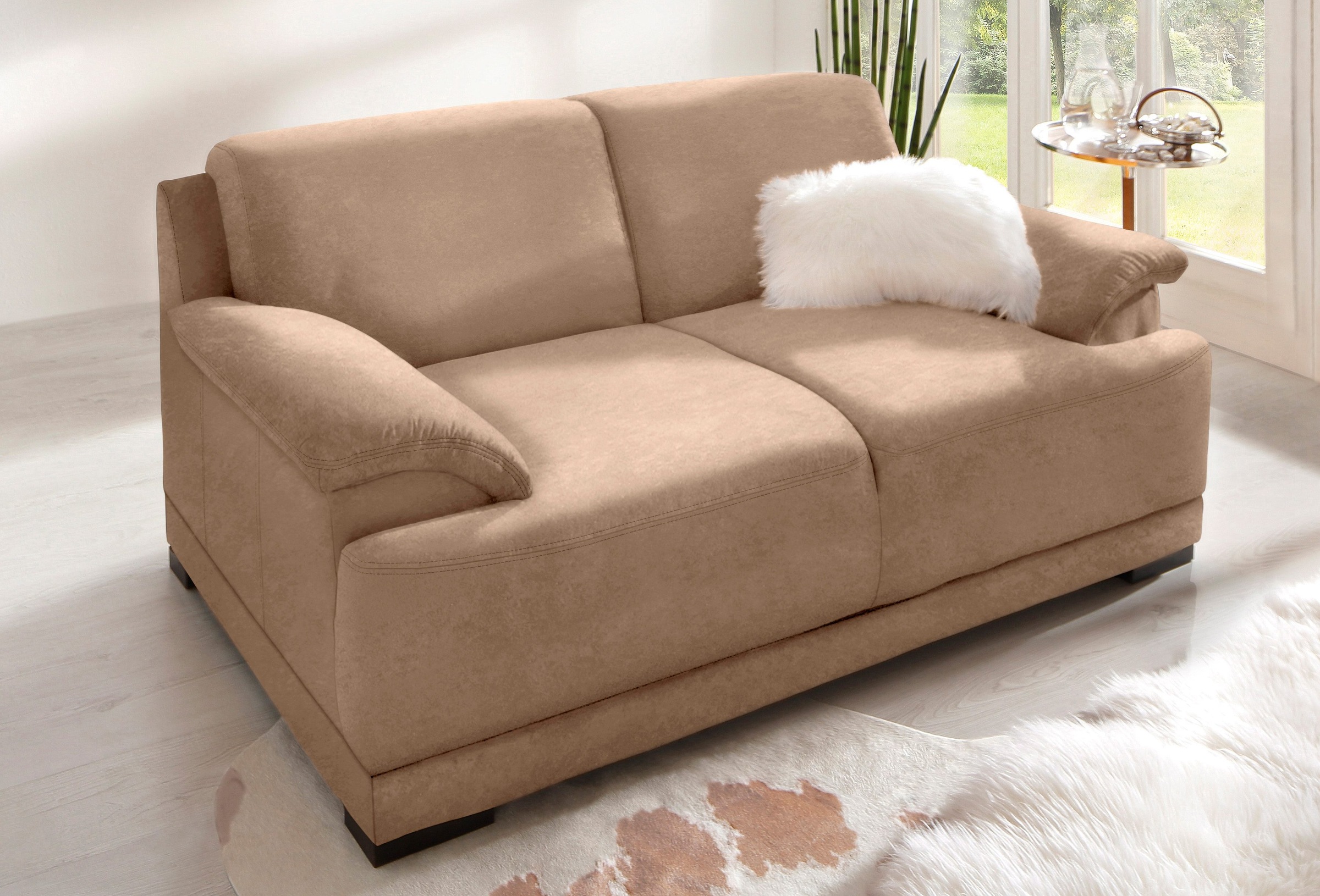 Home affaire 2-Sitzer "Telos, Boxspring-Federung toller Sitzkomfort, zeitlo günstig online kaufen